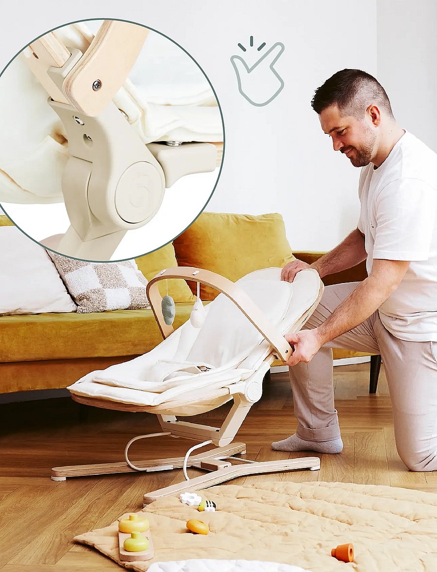 BabyMoov - Swoon Flow bouncer Play Arch - baby uro - white - 5