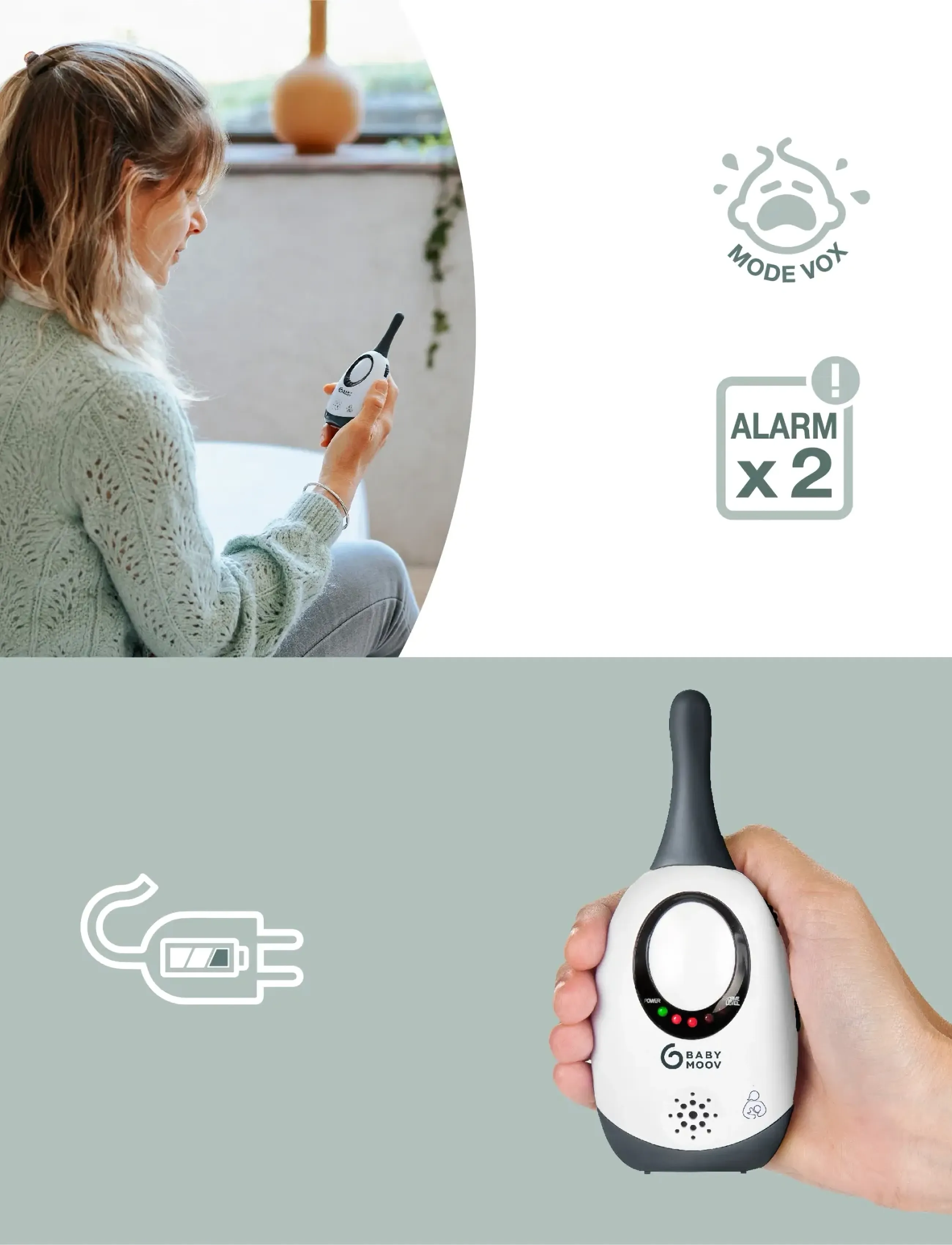 BabyMoov - SIMPLY CARE - babyphone - white - 3
