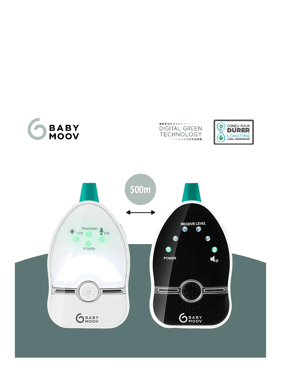 BabyMoov - EASY CARE - babyphone - white - 2