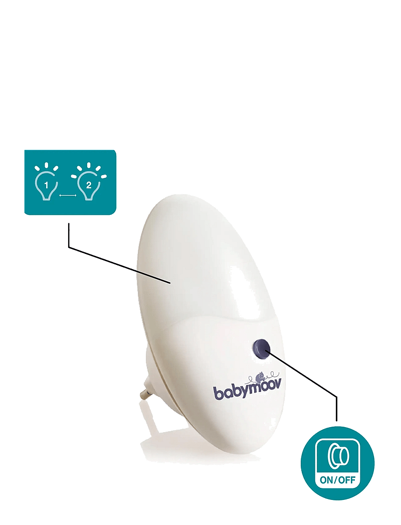BabyMoov - WALL NIGHTLIGHT - Öölambid - white - 2
