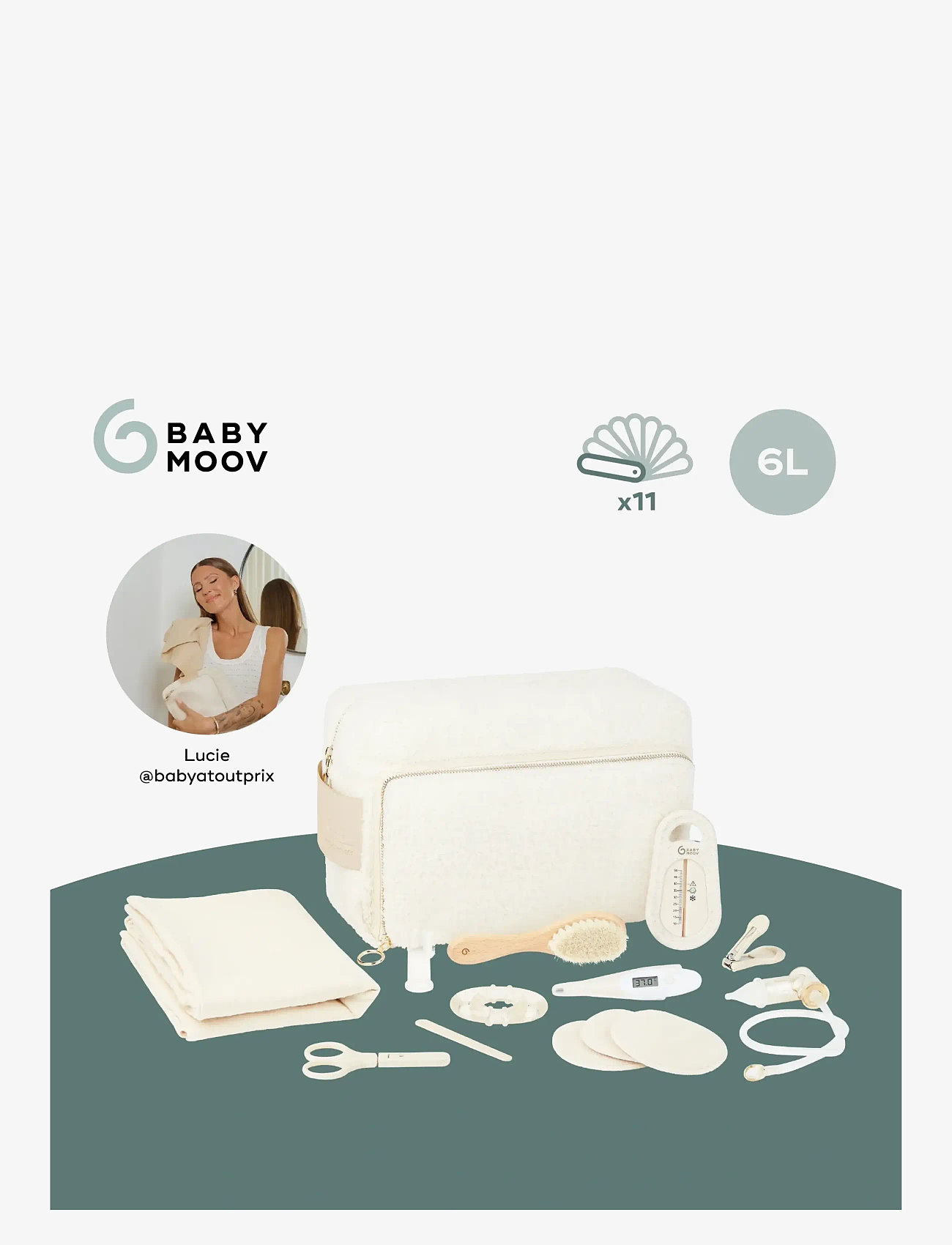 BabyMoov - Toiletry set Teddy - baden - white - 2