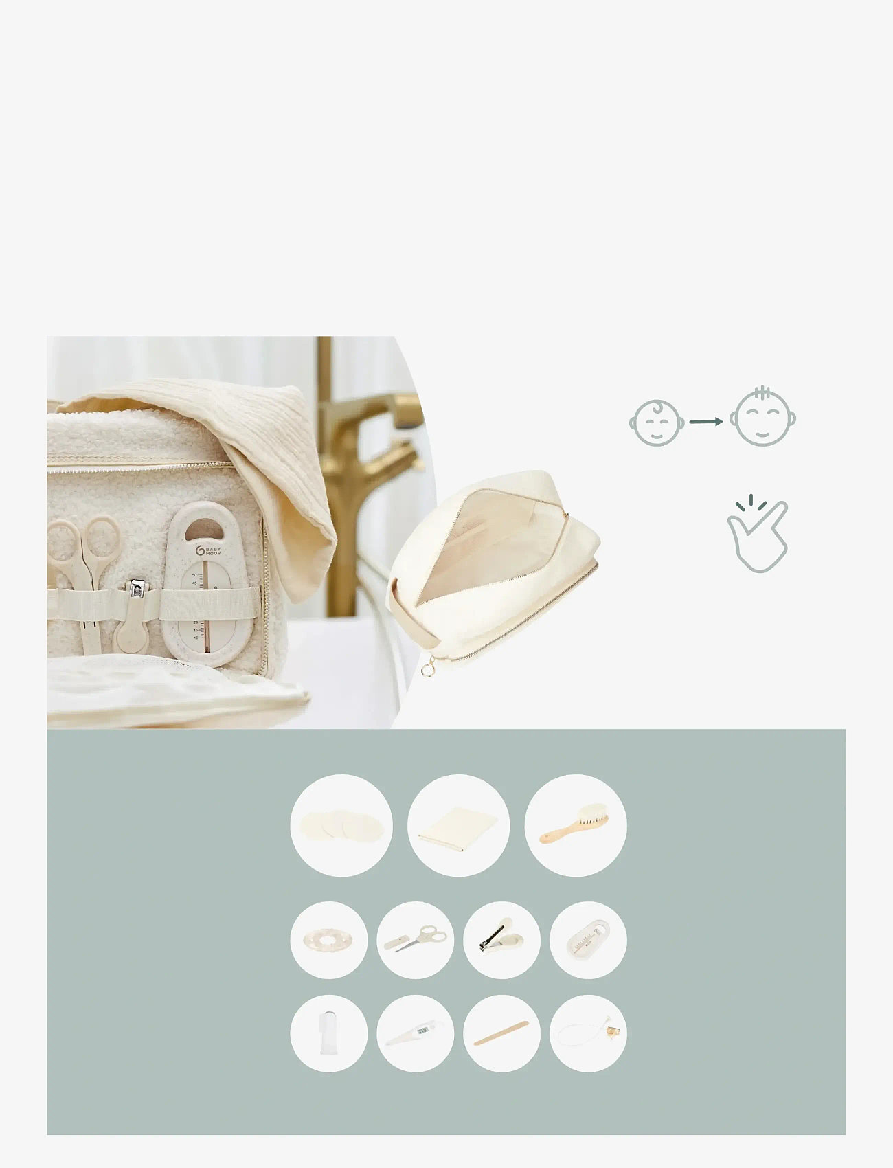 BabyMoov - Toiletry set Teddy - baden - white - 3