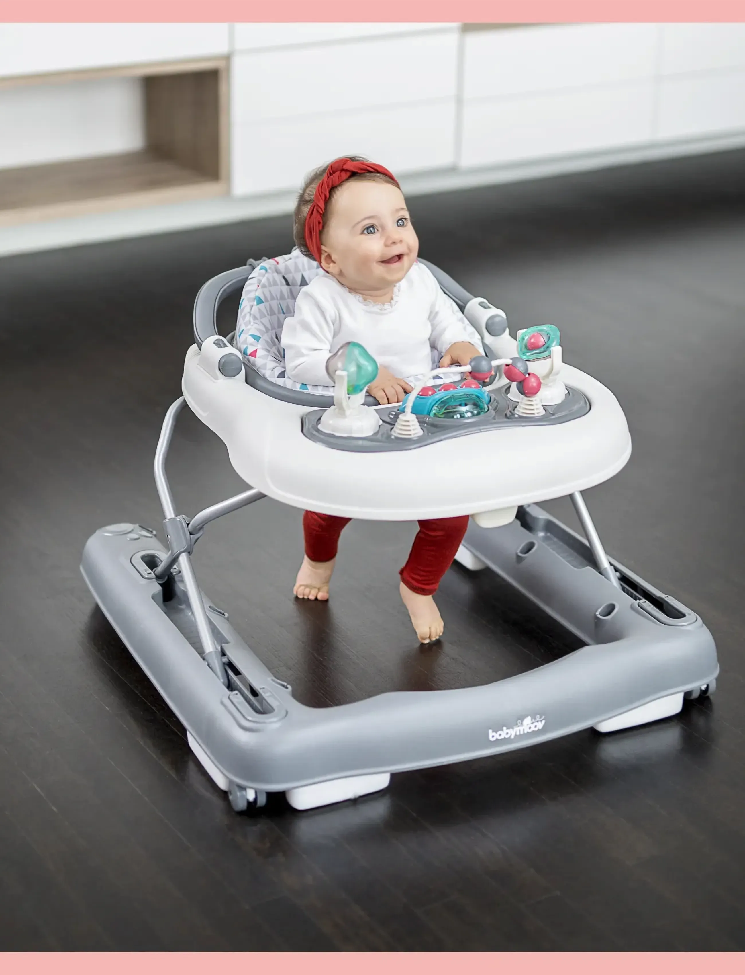 BabyMoov 2-In-1 Walker, One Size, Baby Spielzeug, Grau - Walkers, Kinder