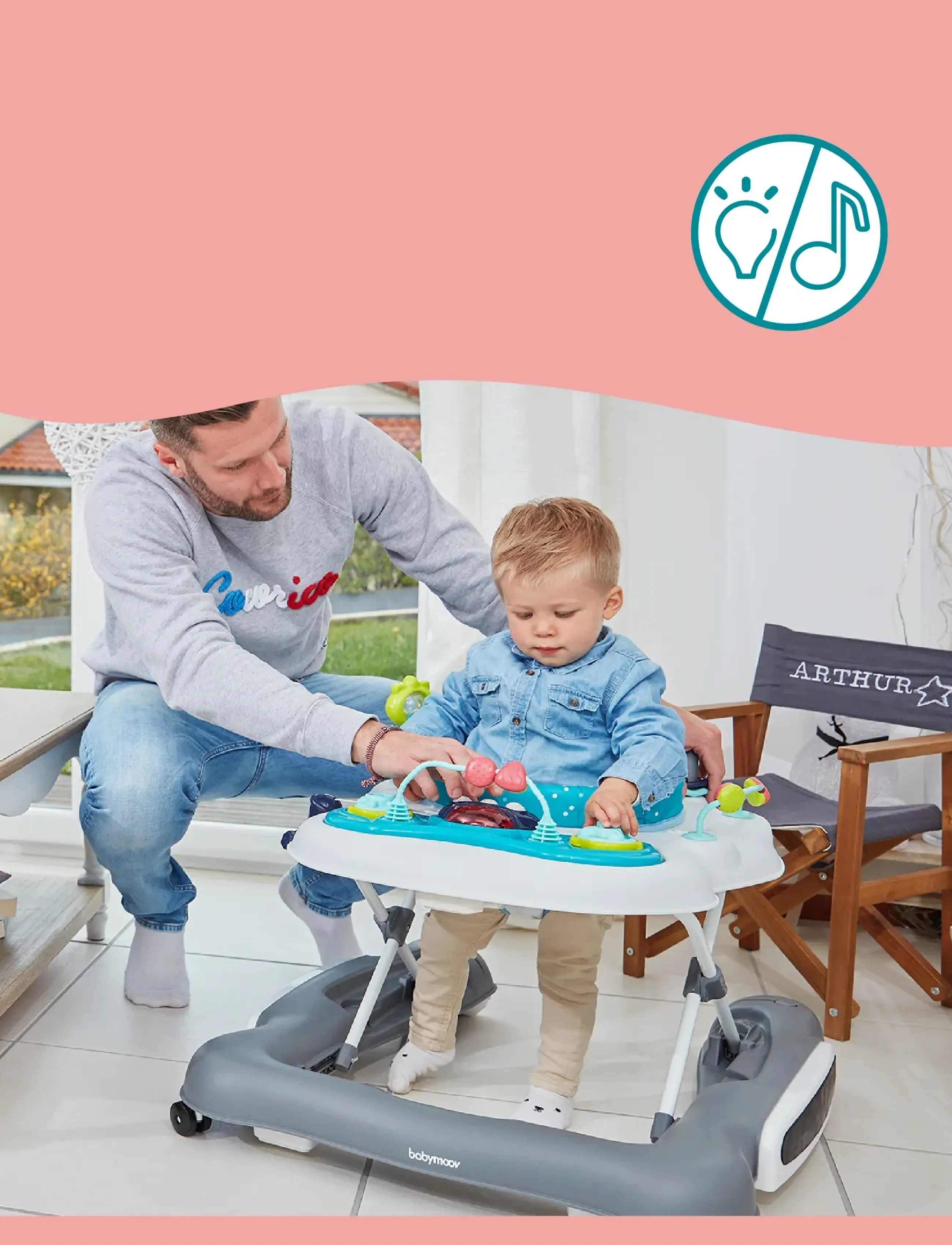 BabyMoov - 5-IN-1 WALKER - gåstolar - grey - 4