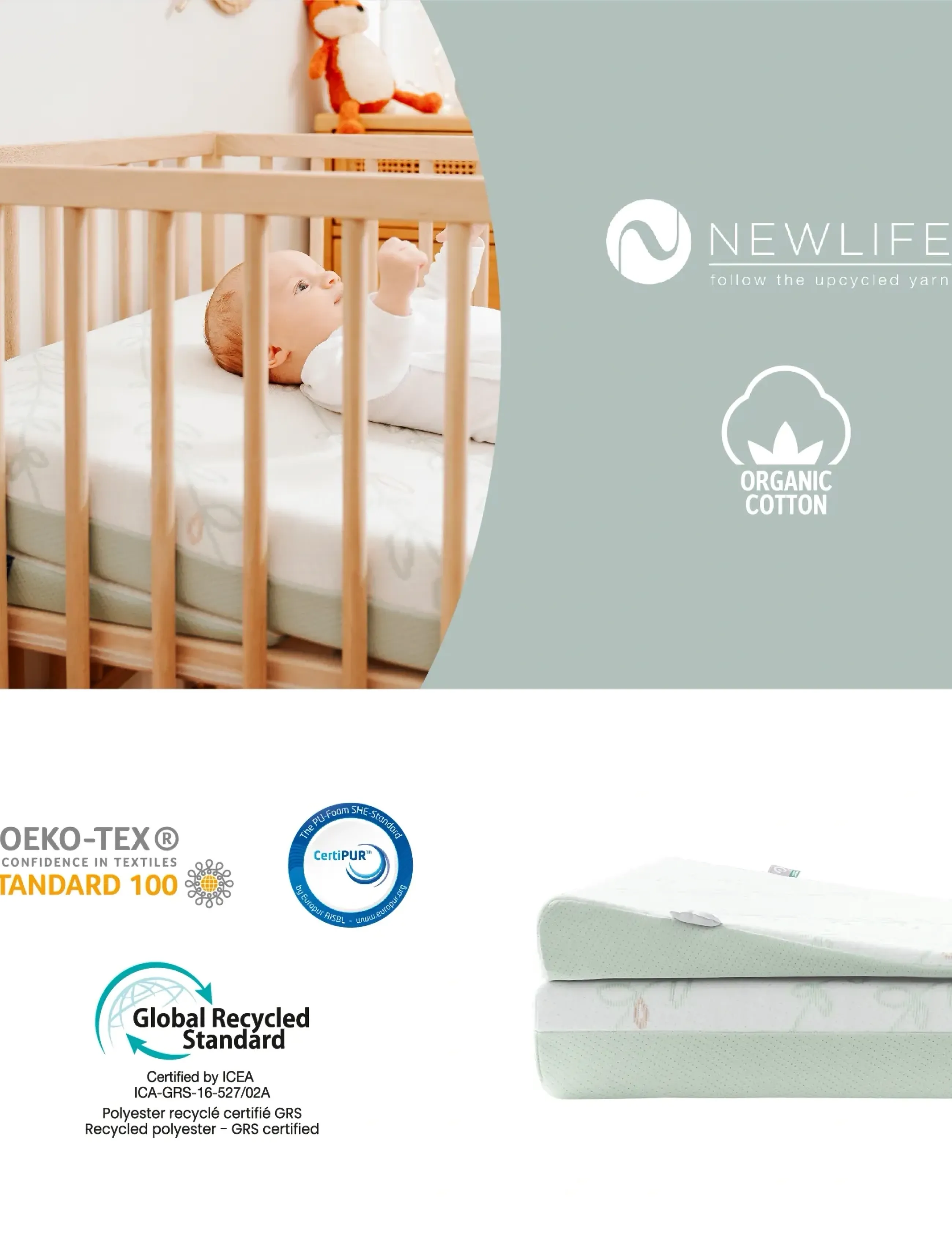 BabyMoov - COSYMAT ANTI-BACTERIAL - baby mattresses - white - 4