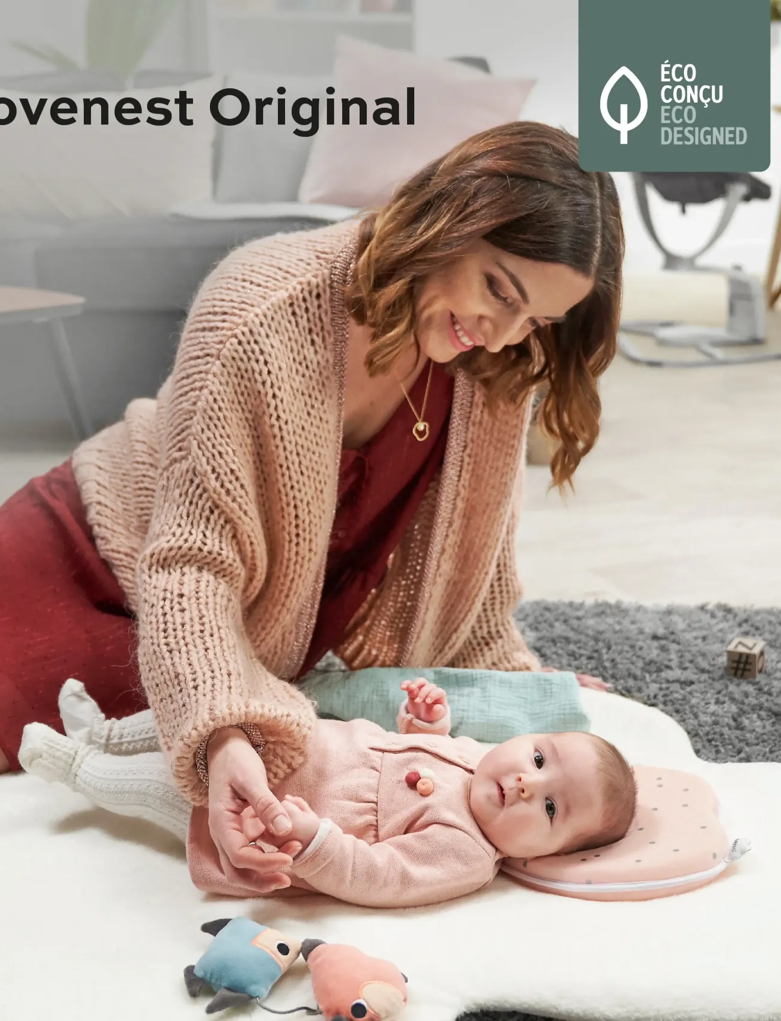BabyMoov Lovenest Original Pinky, One Size, Baby Sleep, Rosa - Pillows & Duvets, Kinder