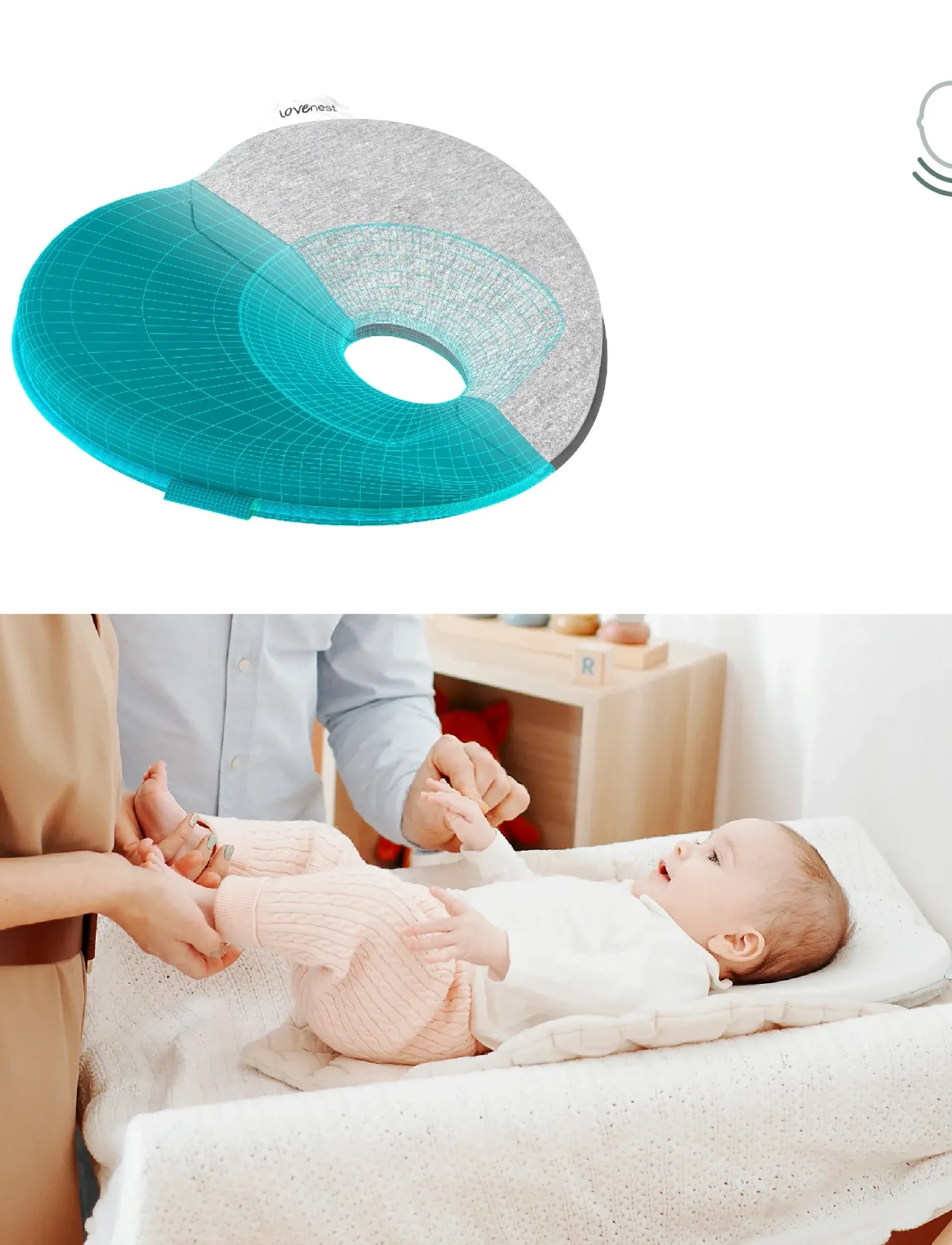 BabyMoov Lovenest Original White, One Size, Baby Sleep, Weiß - Pillows & Duvets, Kinder