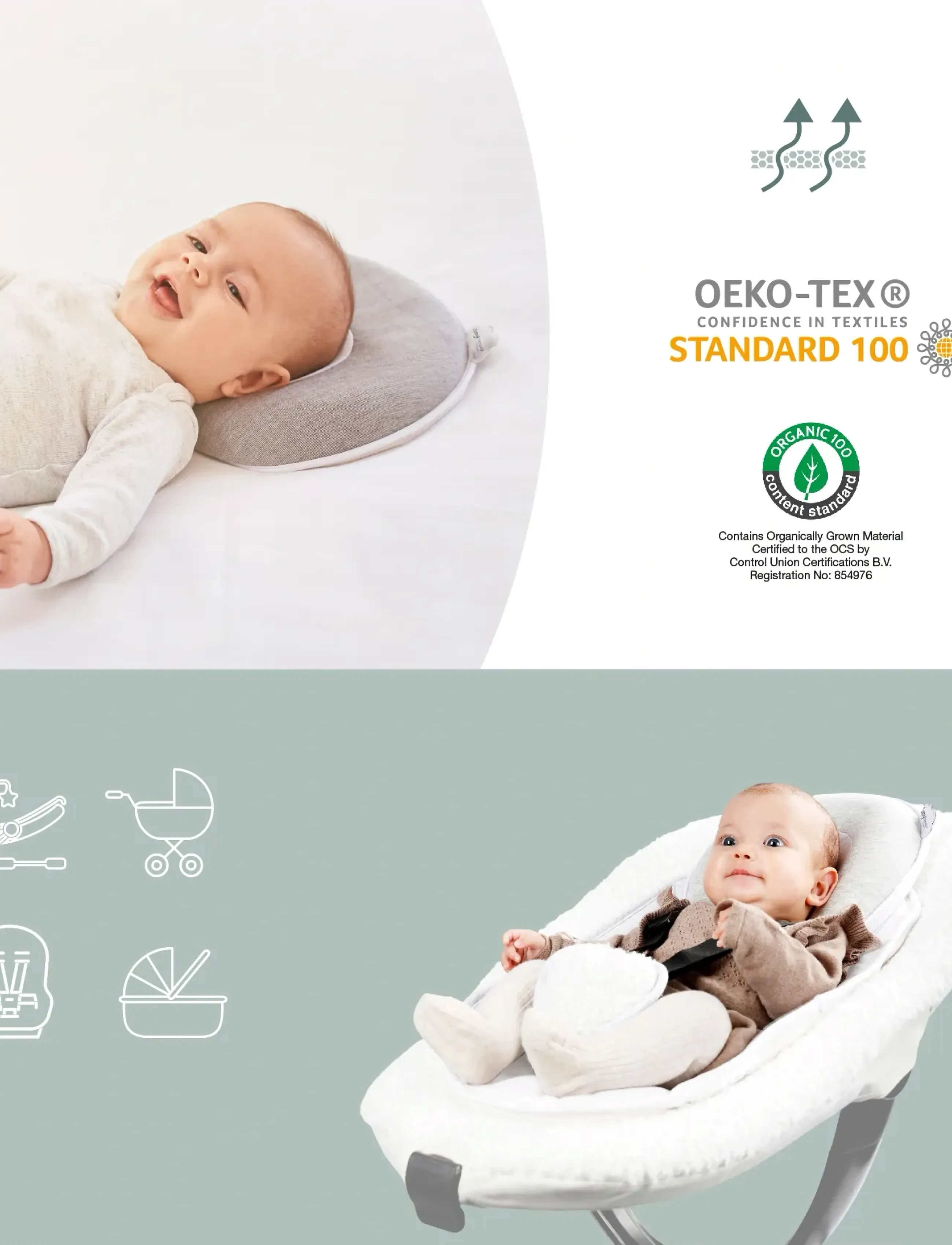 BabyMoov - COSYHEAD FRESH SMOKEY - schlafen - smokey - 3