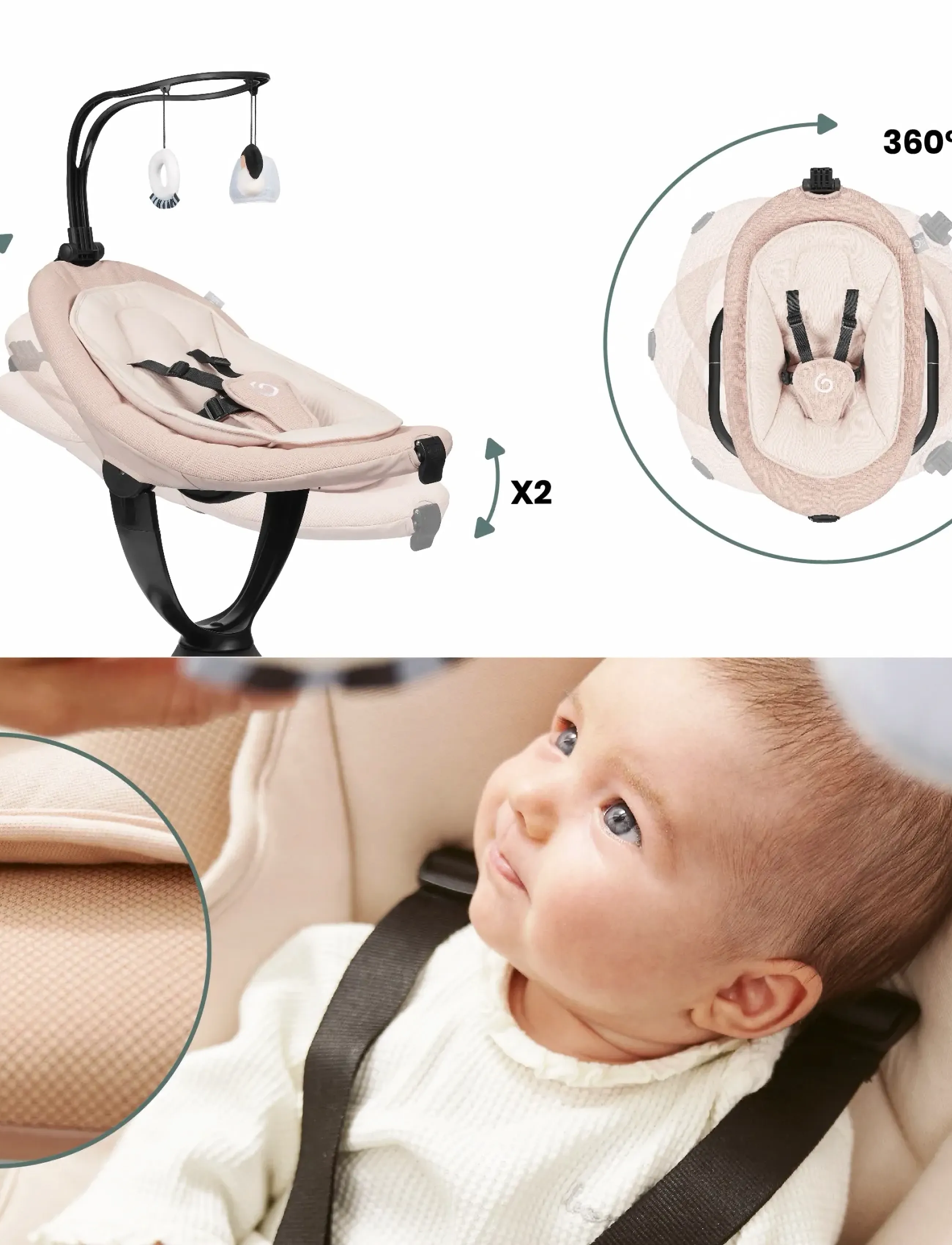 BabyMoov - SWOON EVOLUTION CONNECT MOCCA - babywippen - mocca - 5