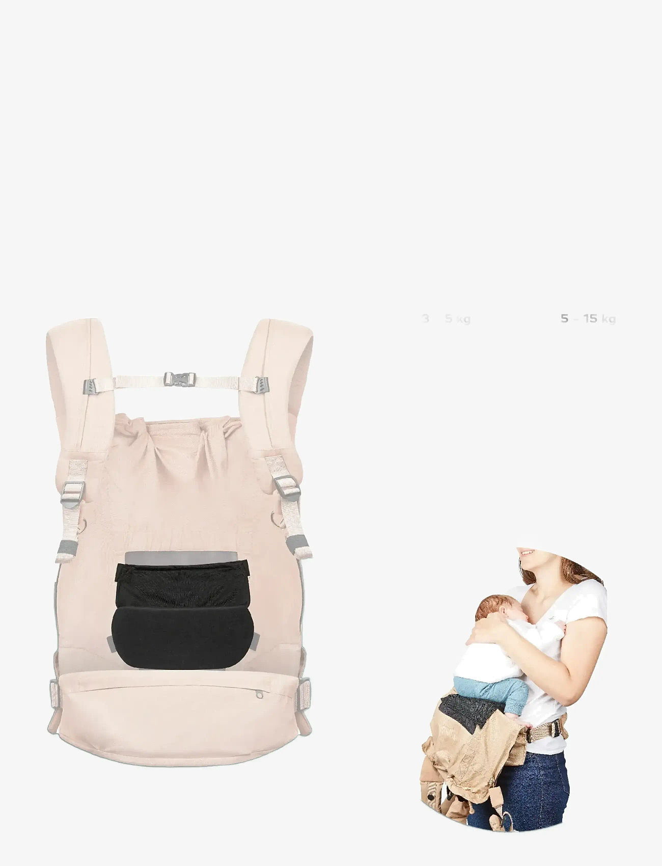 BabyMoov - MOOV & BOOST NEWBORN INSERT - kandekotid - black - 2
