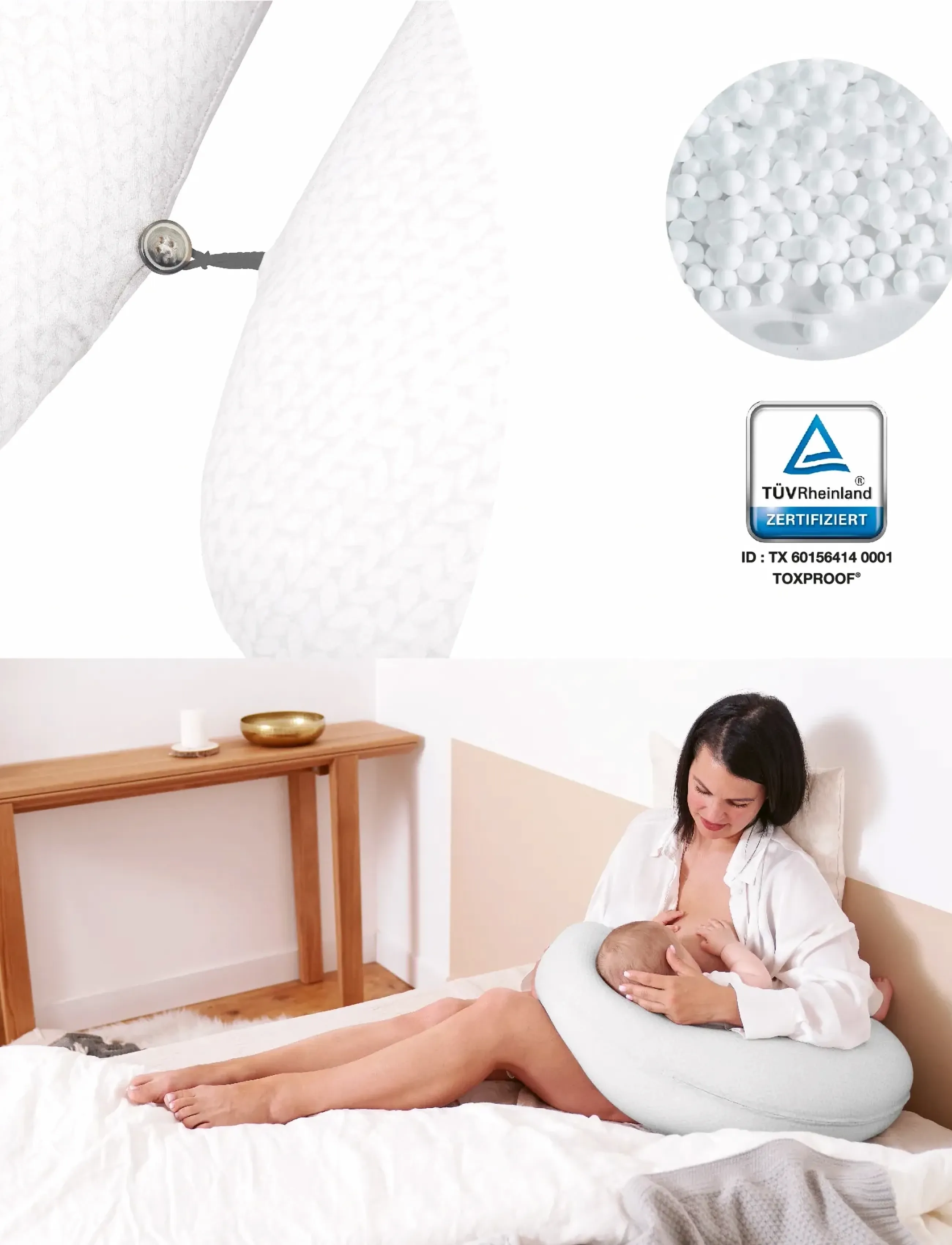 BabyMoov - B.LOVE PREGNANCY PILLOWS MINERAL GREY - nursing pillows - mineral grey - 3