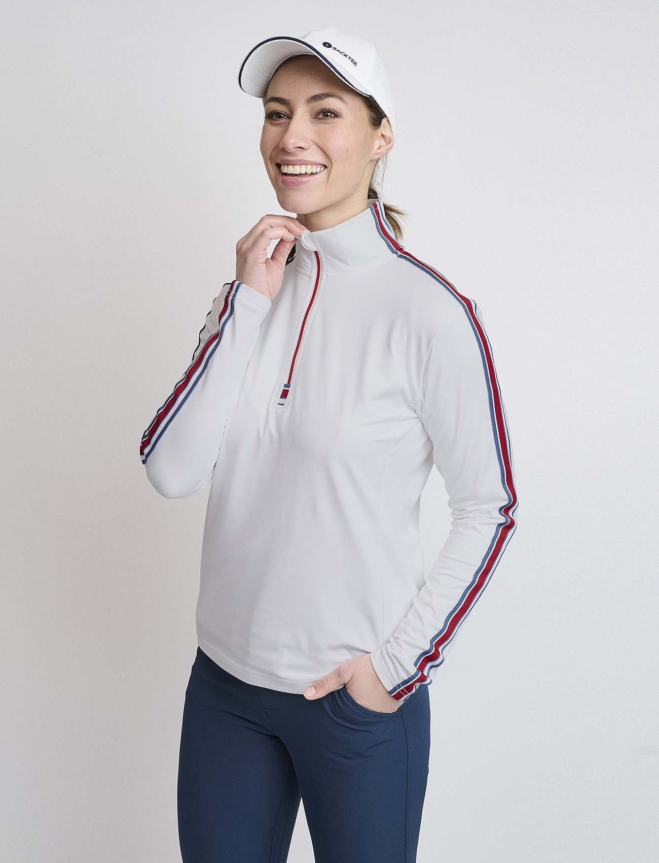 BACKTEE - Ladies Sporty Baselayer - t-shirts & tops - optical white - 1