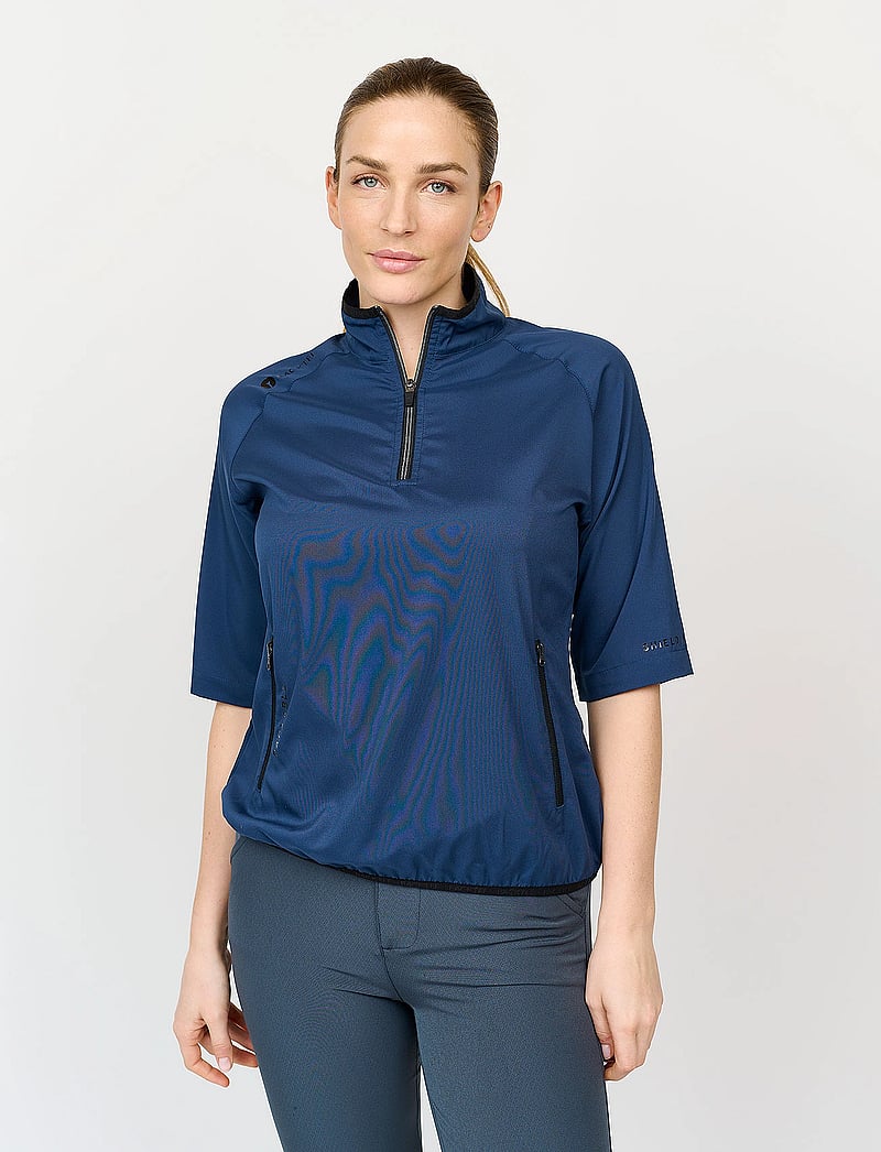 BACKTEE - Ladies 80G S/S Packable Shield - golfijakid - navy - 0
