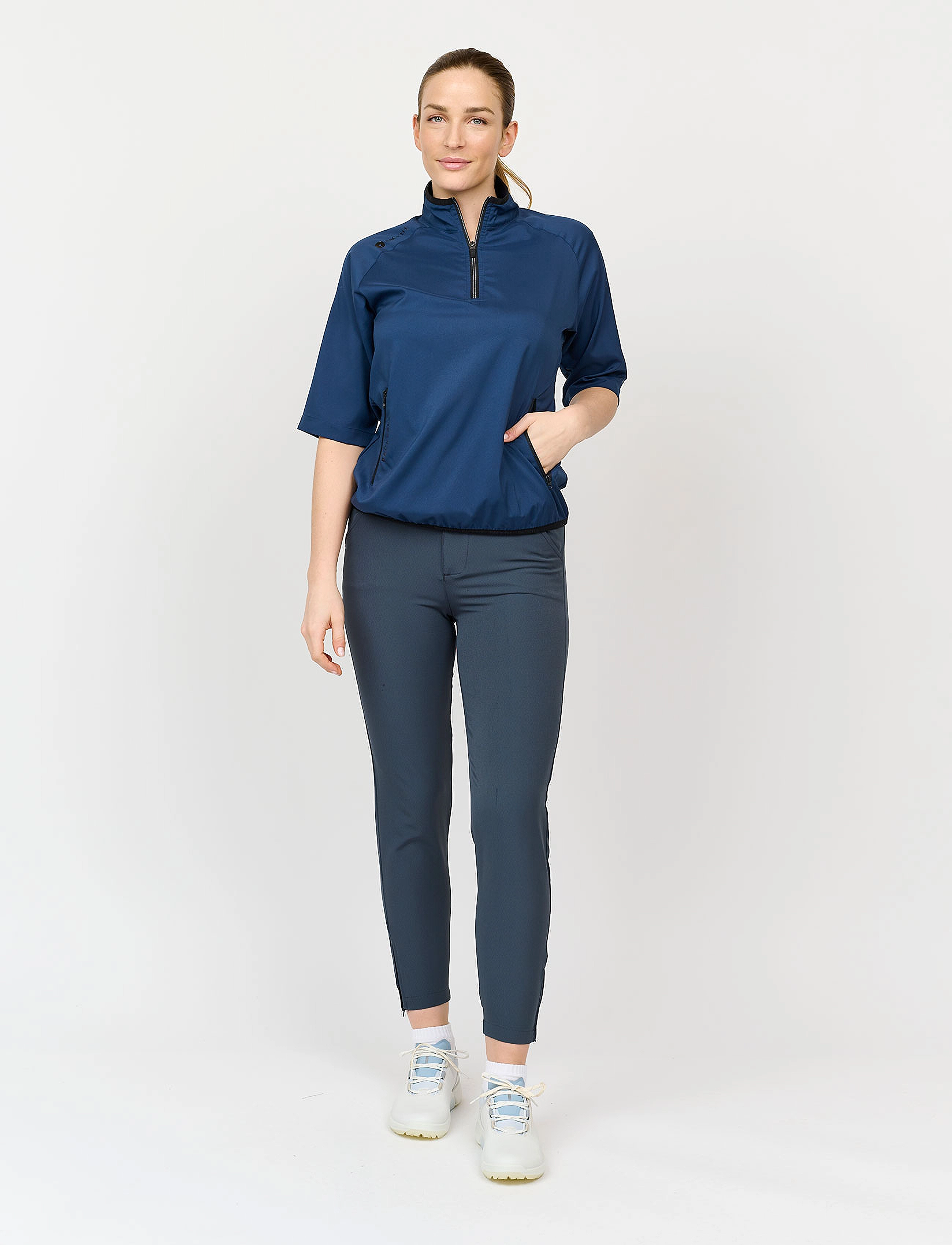 BACKTEE - Ladies 80G S/S Packable Shield - navy - 3