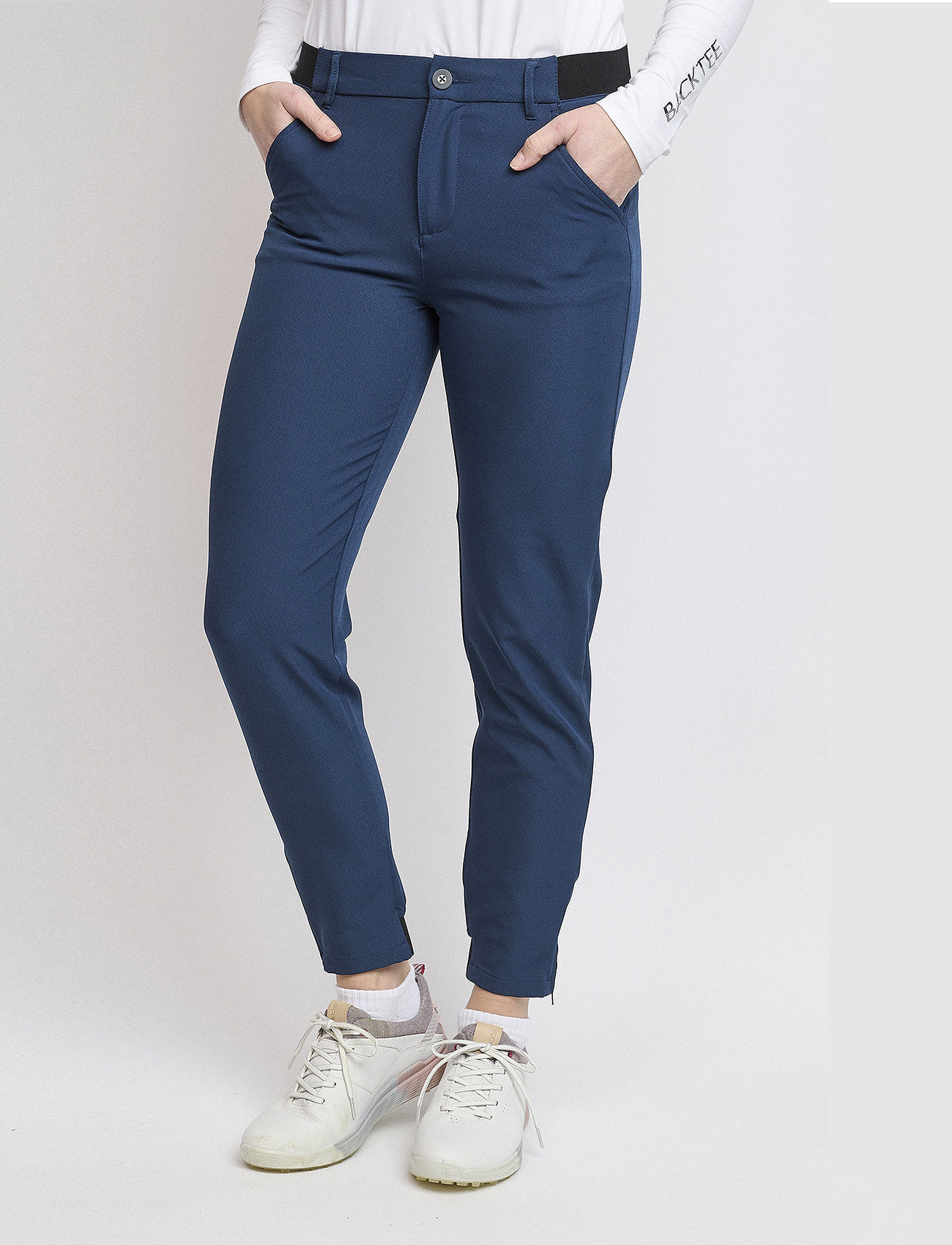 BACKTEE - Ladies Sports Pants - plus size & curvy - navy - 1