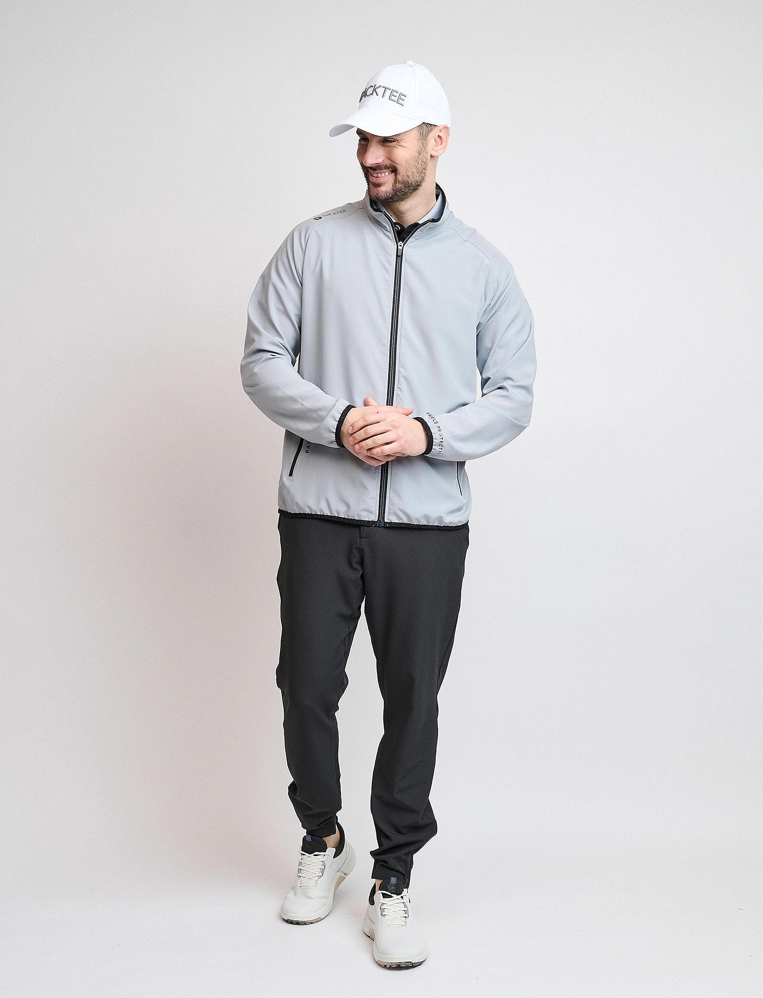 BACKTEE - Mens 80 G Packable Shield - golfijakid - slate - 3