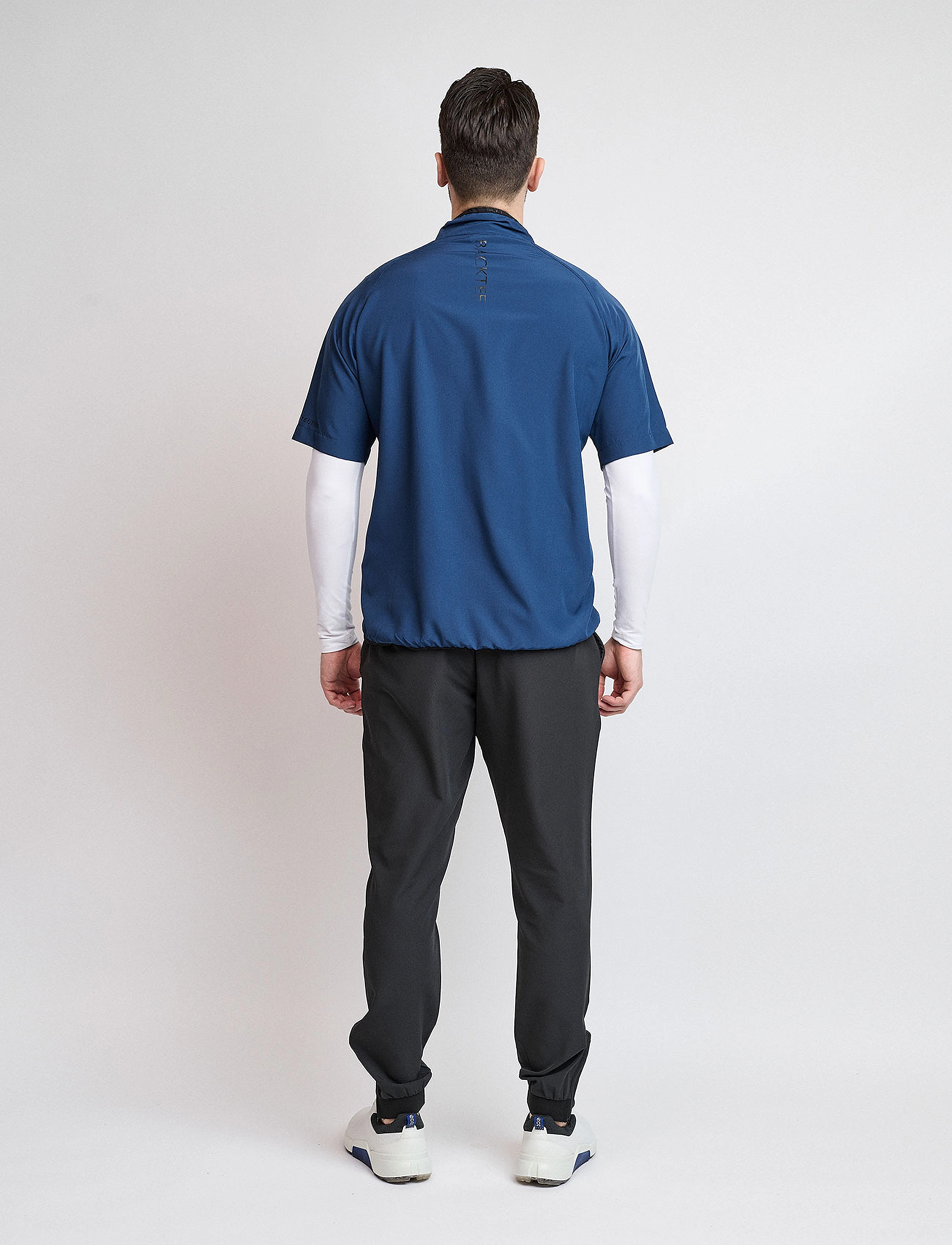 BACKTEE - Mens 80 G Short Sleeve Packable Shield - golfo striukės - navy - 2