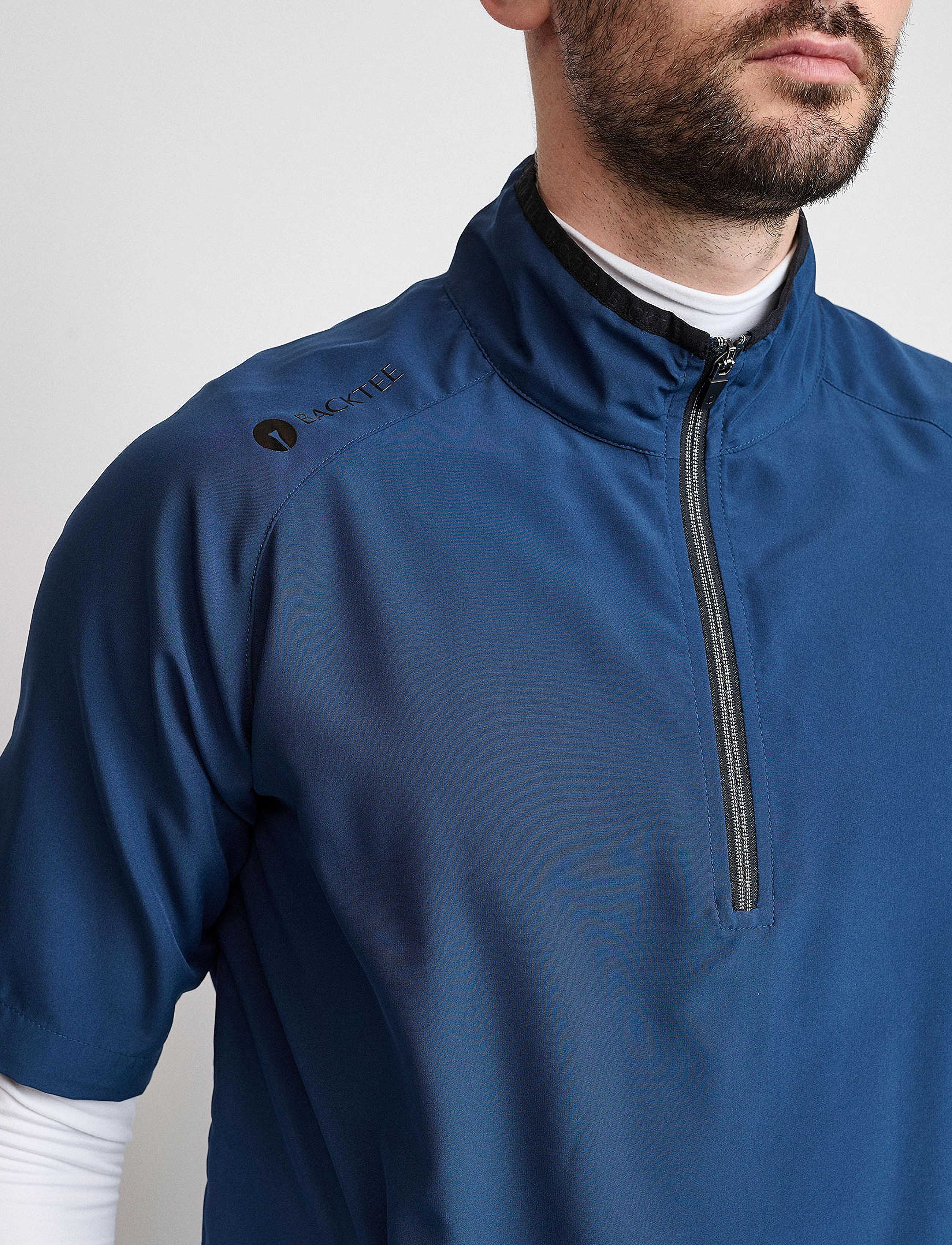 BACKTEE - Mens 80 G Short Sleeve Packable Shield - golfo striukės - navy - 4