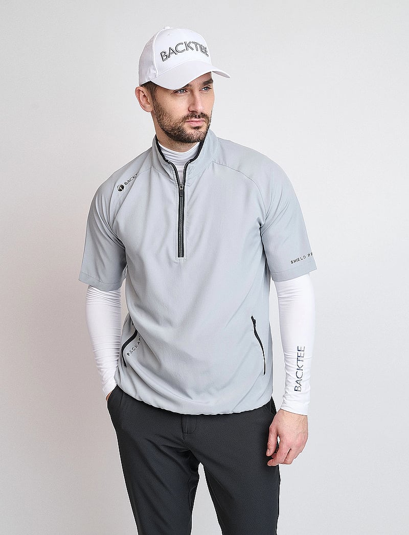 BACKTEE - Mens 80 G Short Sleeve Packable Shield - golf-jacken - slate - 0