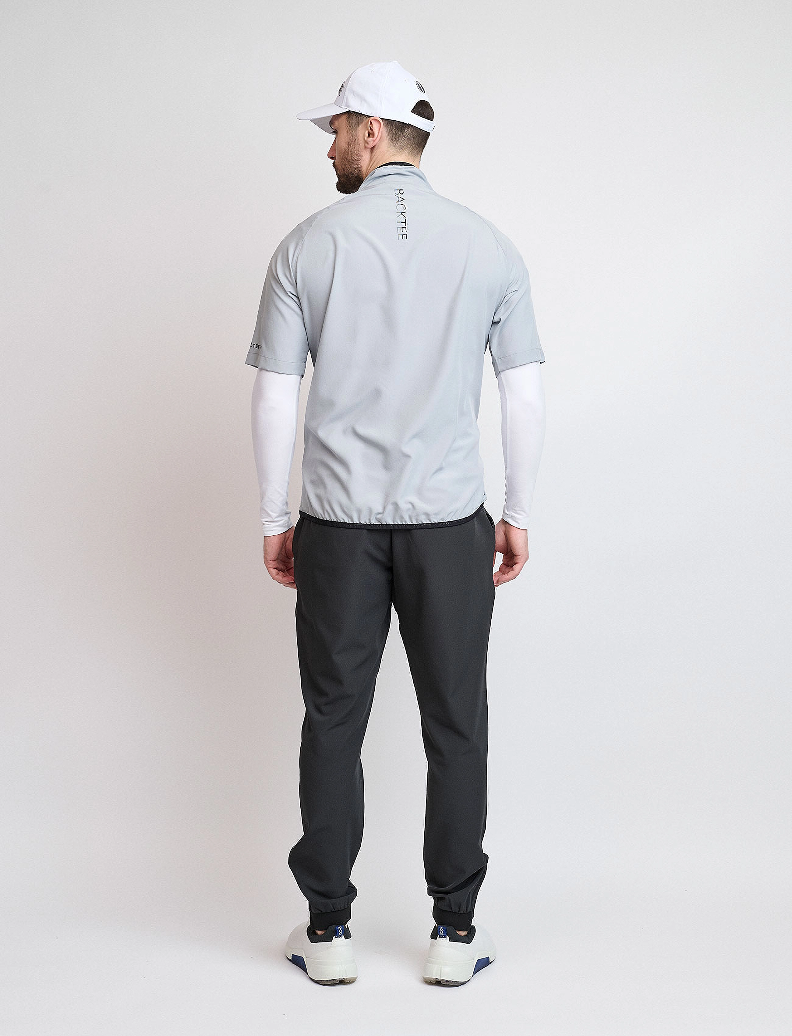 BACKTEE - Mens 80 G Short Sleeve Packable Shield - golfjackor - slate - 2