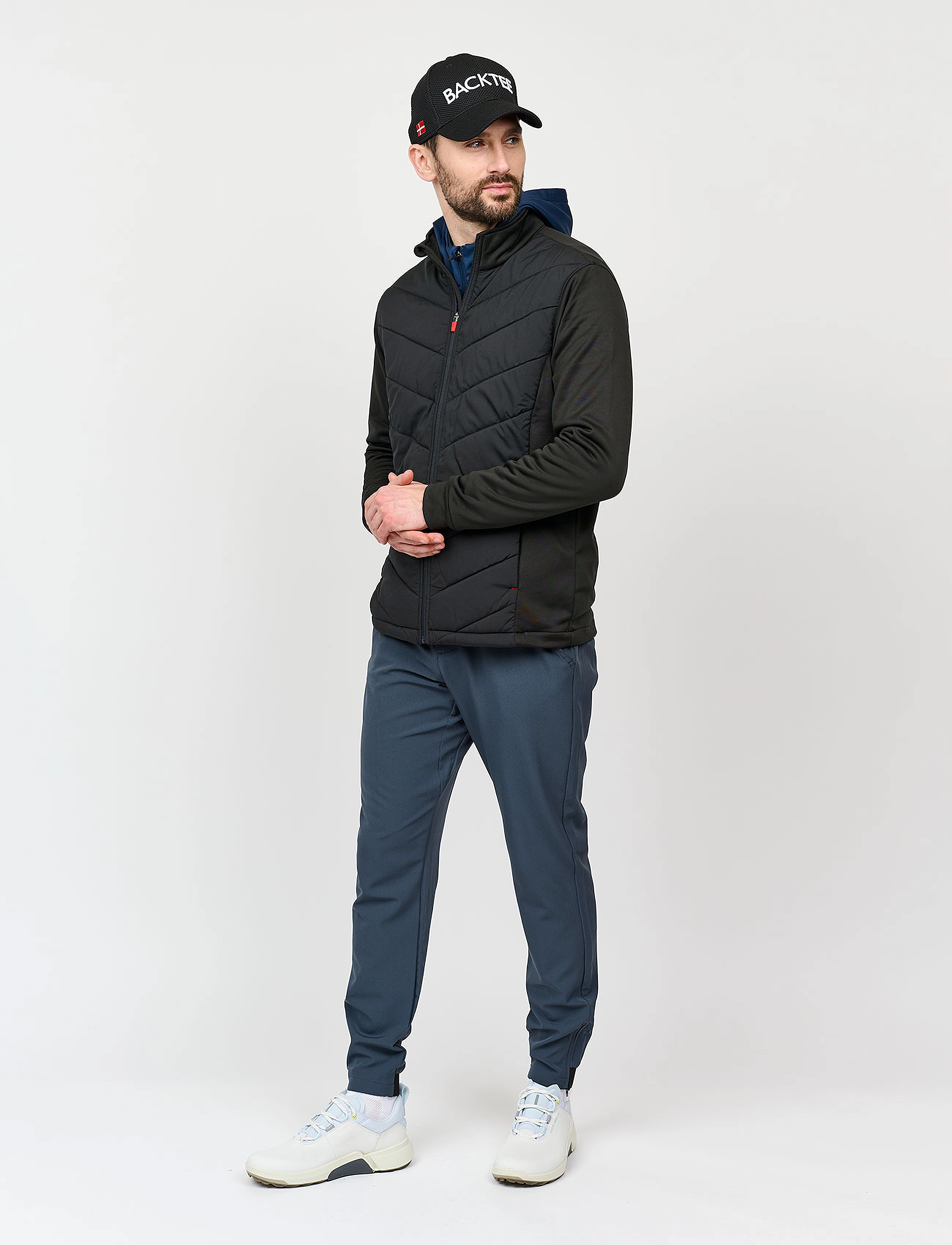 BACKTEE - Mens Hybrid Jacket - golf-jacken - black - 3
