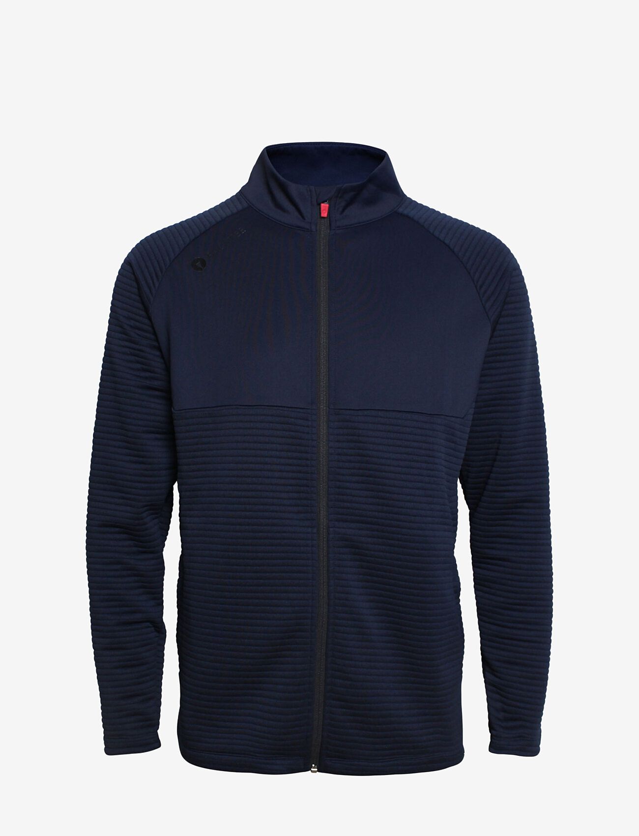 BACKTEE - Mens Waffel Midlayer Cardigan - fleece og mellemlag - navy - 1