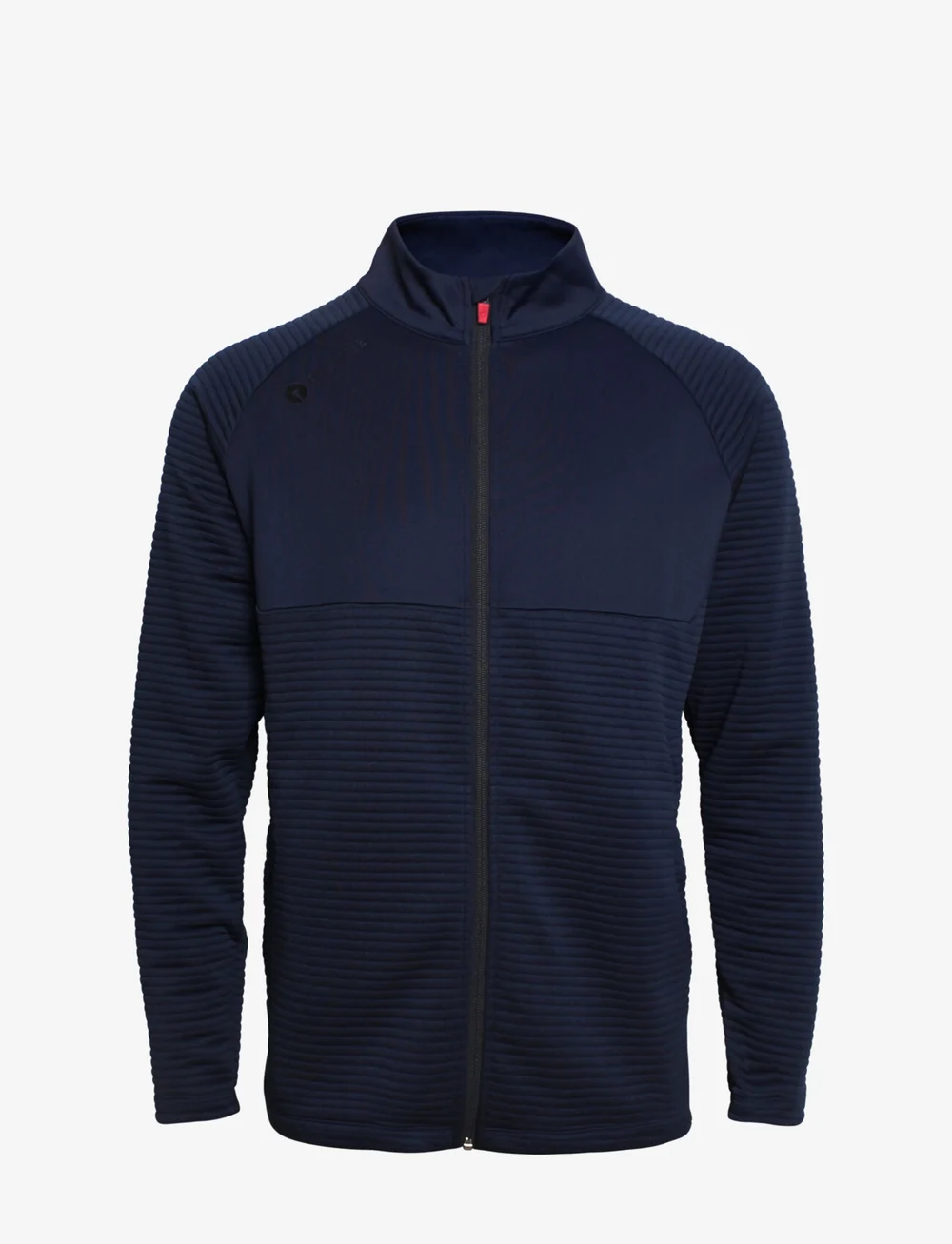 BACKTEE - Mens Waffel Midlayer Cardigan - fleece & mellanlager - navy - 1