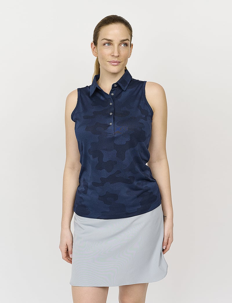 BACKTEE - Ladies Camou Top - oberteile & t-shirts - navy - 0