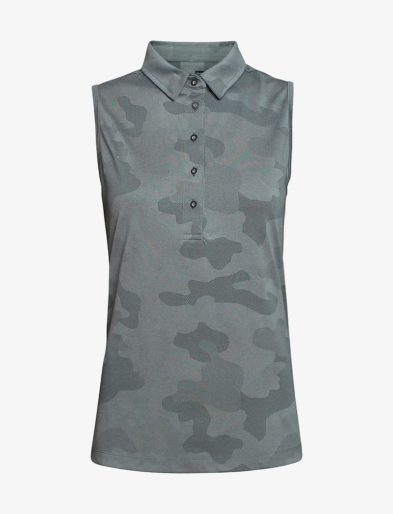 BACKTEE - Ladies Camou Top - toppe & t-shirts - slate - 1