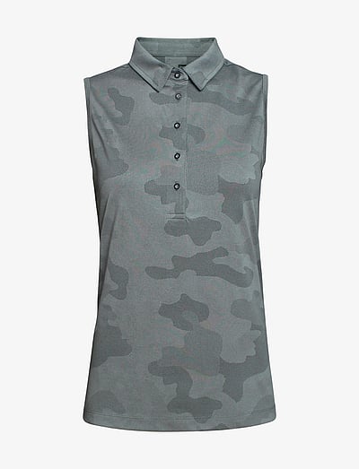 BACKTEE Ladies Camou Top - Oberteile - SLATE / grey