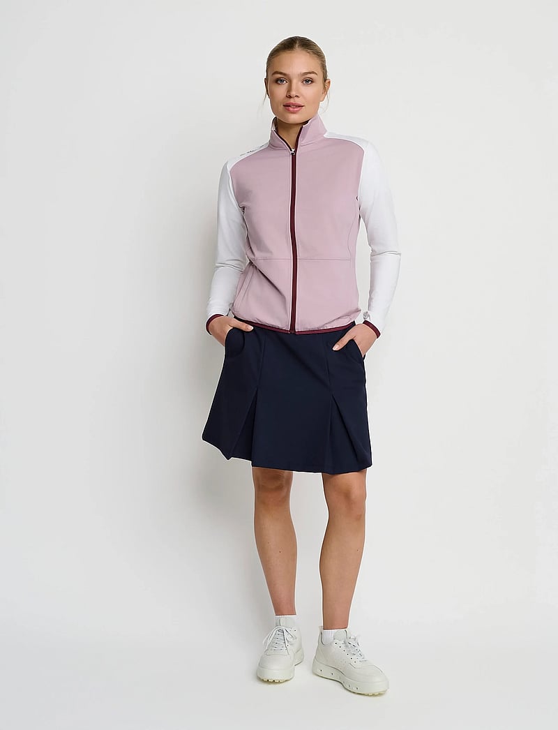 BACKTEE - Ladies Full-Zip Baselayer - funktionsunterwäsche - oberteile - hvid - 2