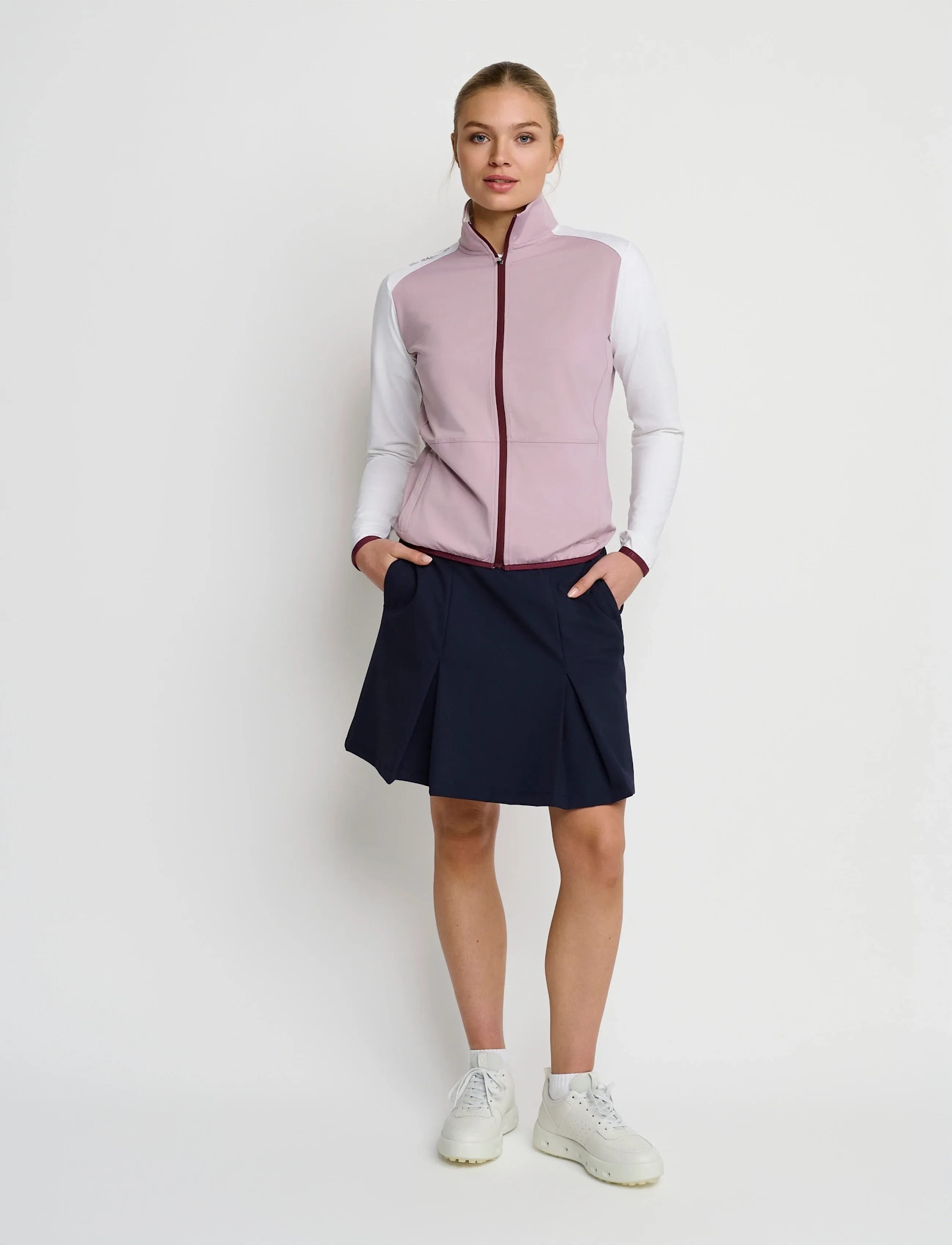BACKTEE - Ladies Full-Zip Baselayer - Üleriided - hvid - 2