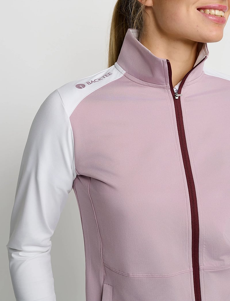 BACKTEE - Ladies Full-Zip Baselayer - funktionsunterwäsche - oberteile - hvid - 4