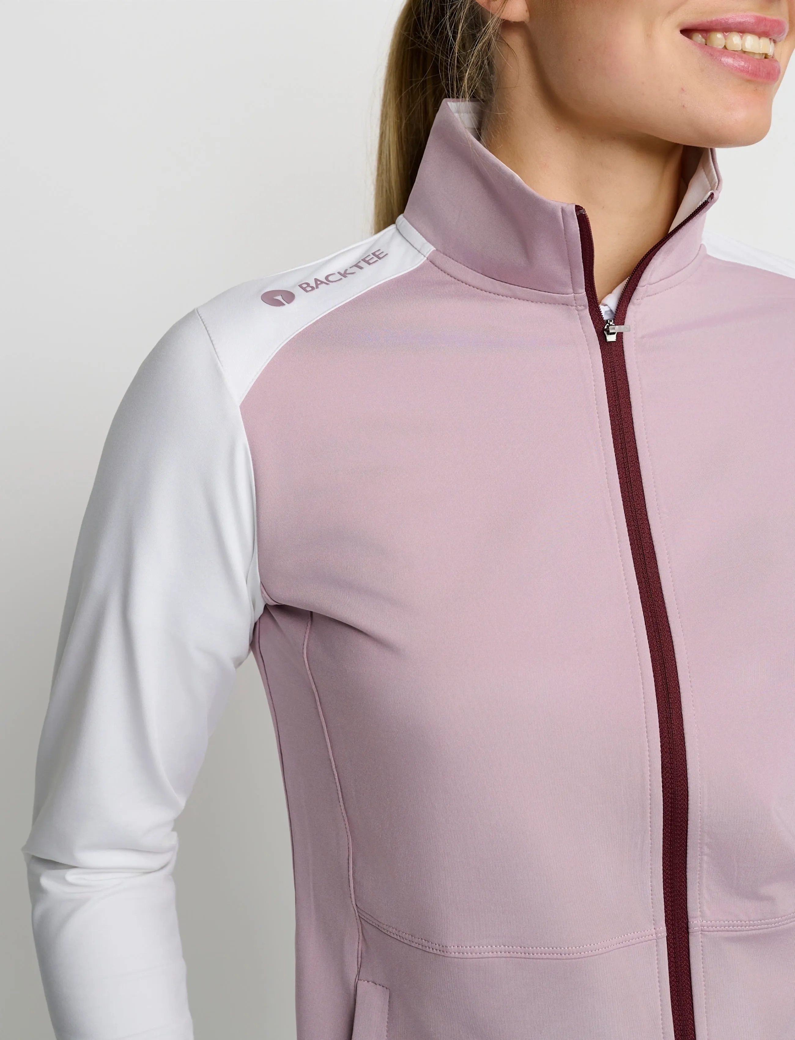 BACKTEE - Ladies Full-Zip Baselayer - Üleriided - hvid - 4
