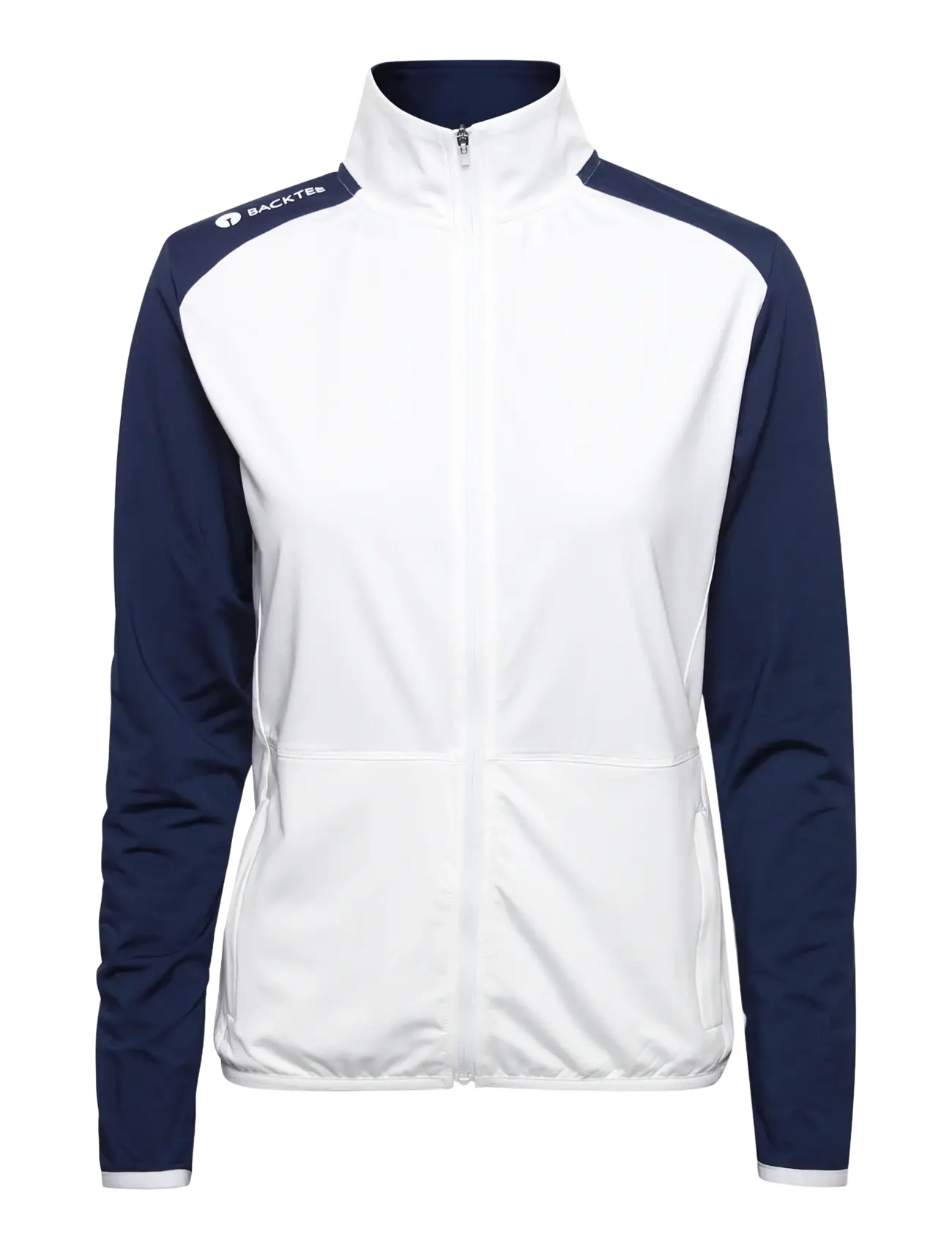 BACKTEE Ladies Full-Zip Baselayer - Outdoor - NAVY / white
