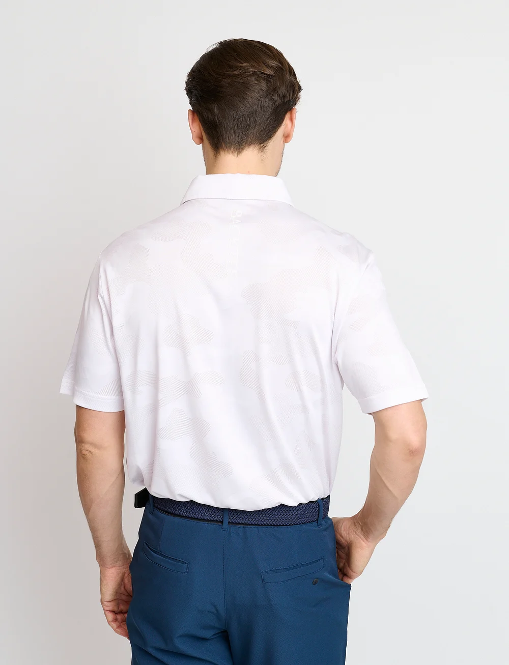 BACKTEE - Mens Camou Polo - oberteile & t-shirts - optical white - 2