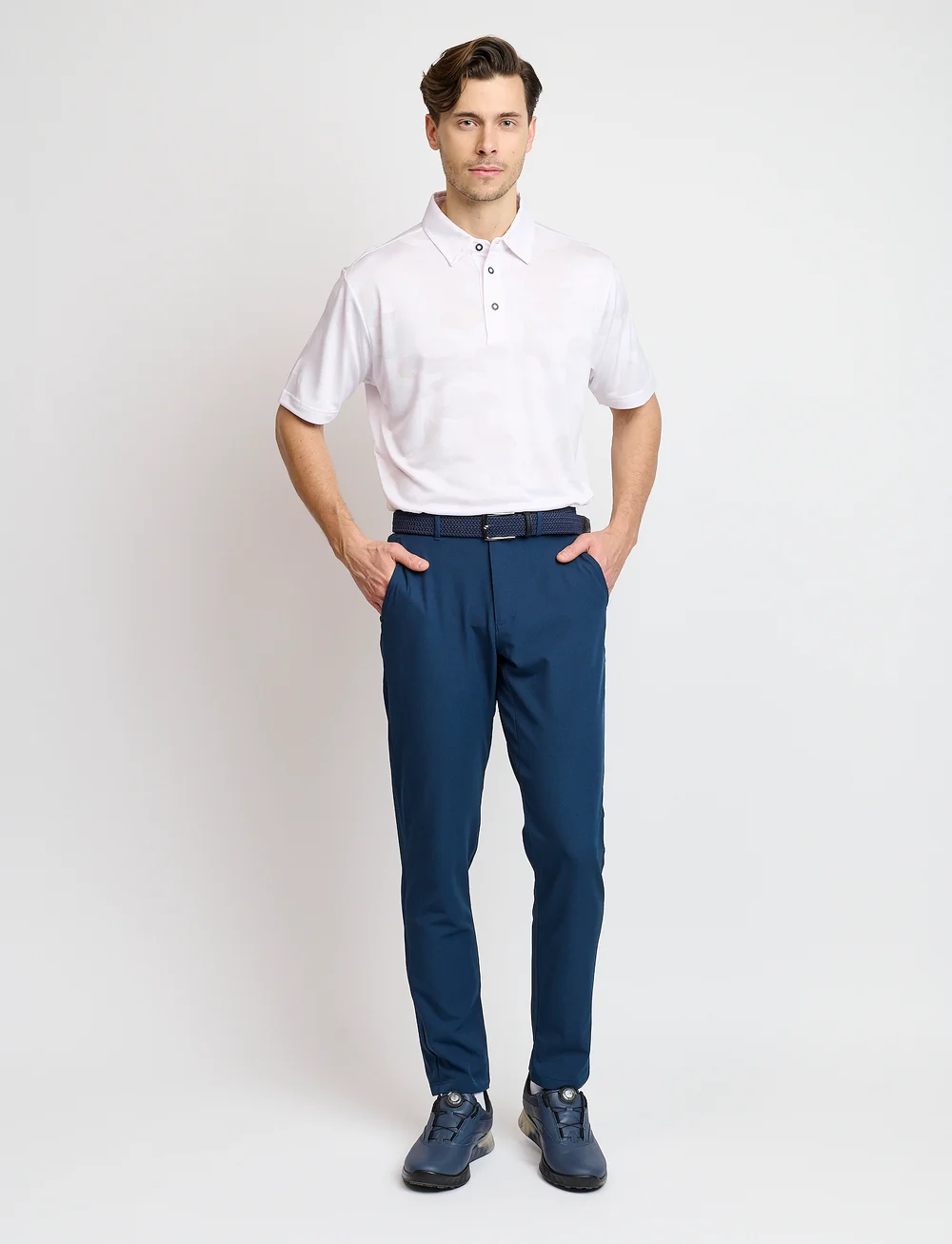 BACKTEE - Mens Camou Polo - oberteile & t-shirts - optical white - 3