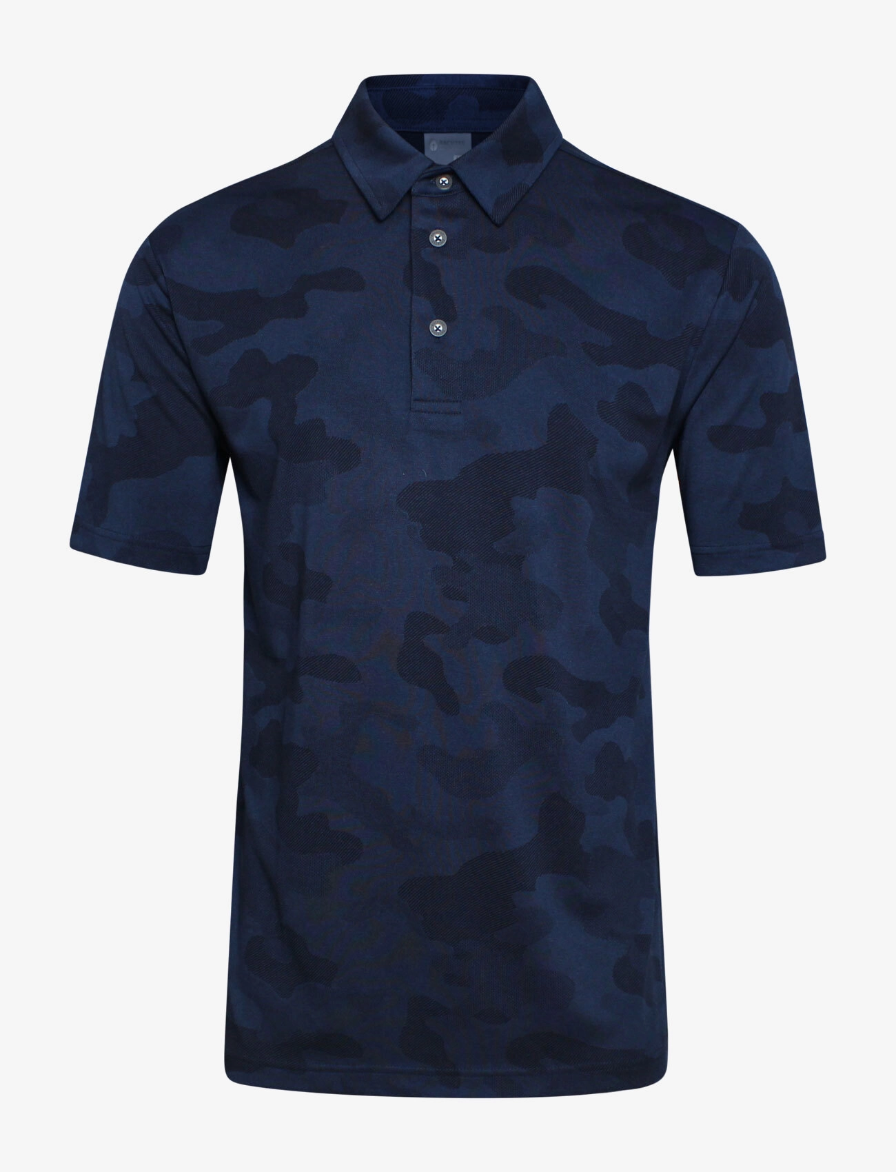 BACKTEE - Mens Camou Polo - topit & t-paidat - navy - 1