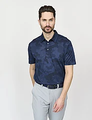 BACKTEE - Mens Camou Polo - short-sleeved polos - navy - 1