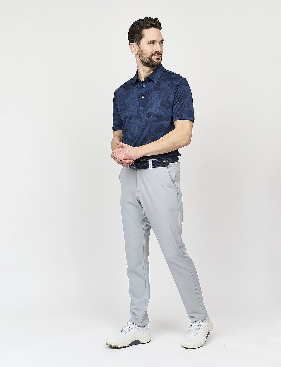 BACKTEE - Mens Camou Polo - topit & t-paidat - navy - 3