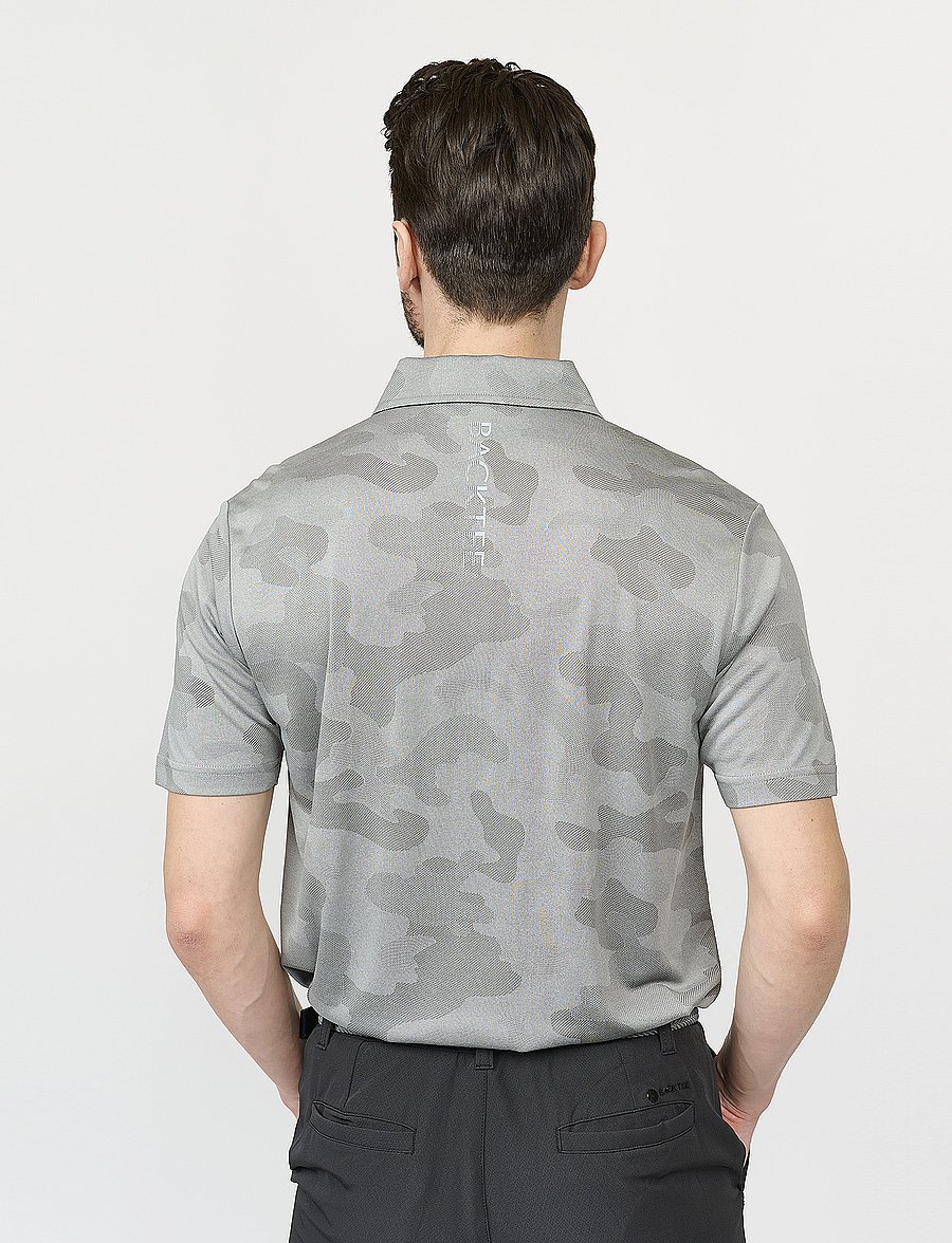 BACKTEE - Mens Camou Polo - oberteile & t-shirts - slate - 2