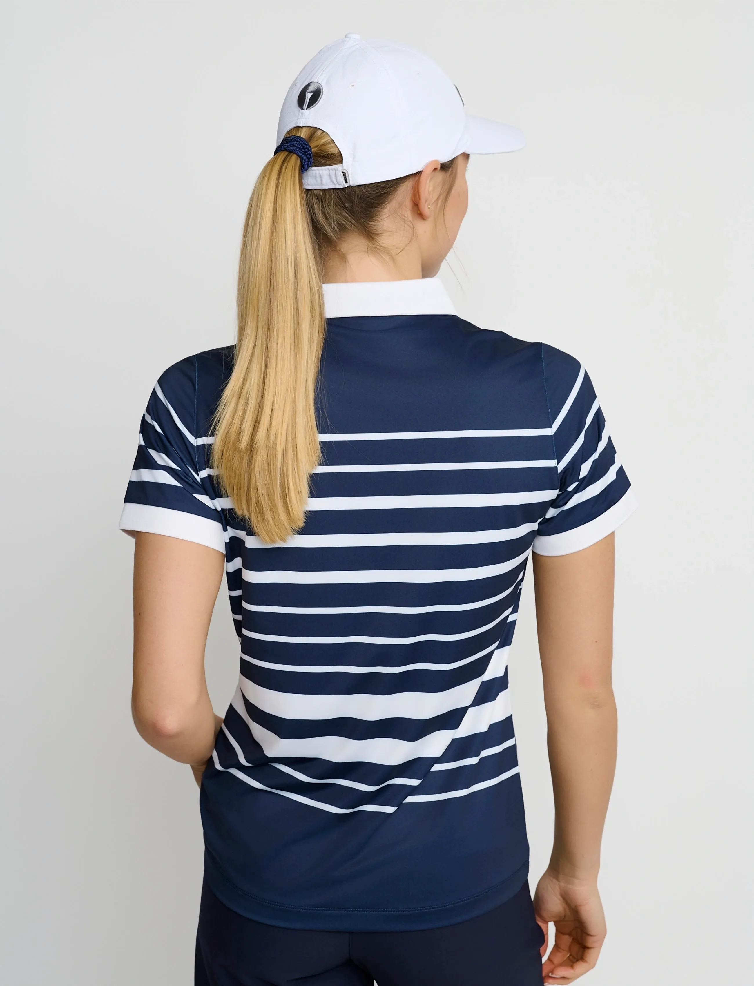 BACKTEE Ladies Fine Stripe Polo blusar dam – bild 2