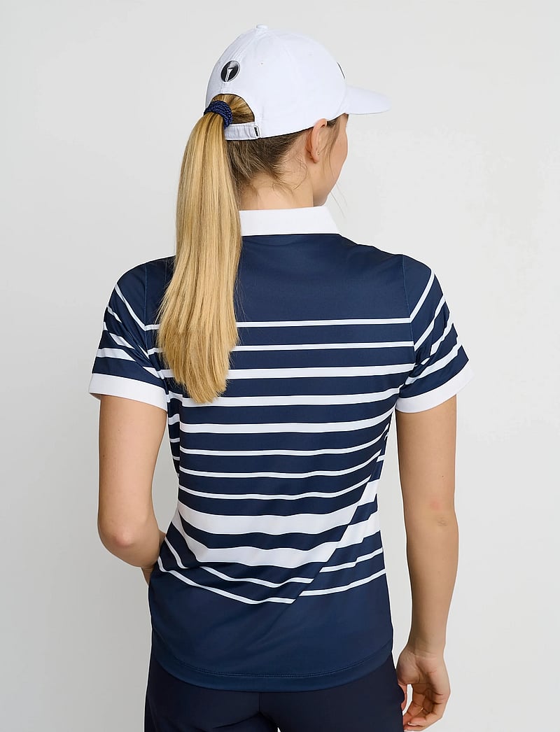 BACKTEE - Ladies Fine Stripe Polo - oberteile & t-shirts - navy - 2