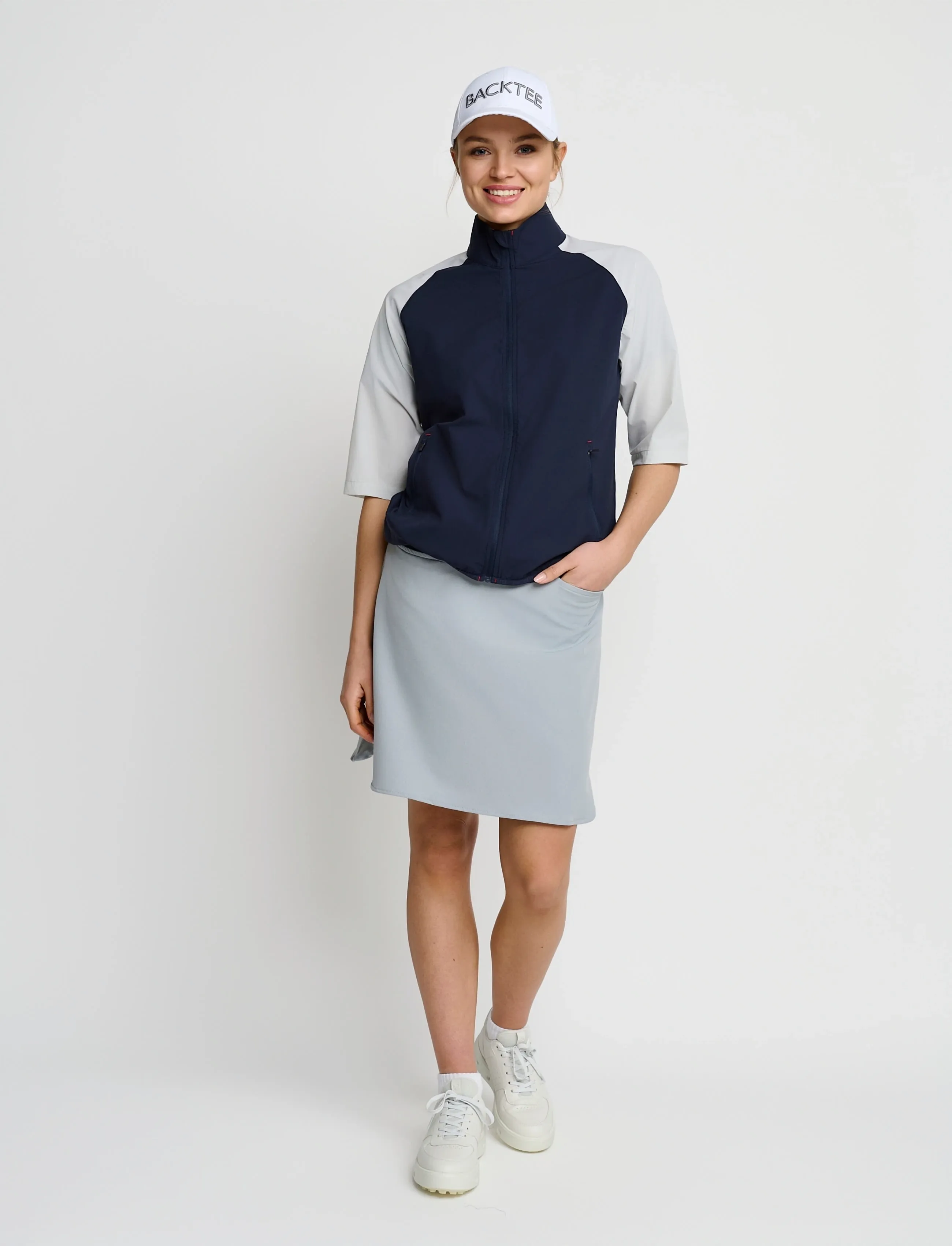 BACKTEE - Ladies Winbreaker Jacket S/S - golf-jacken - navy - 3