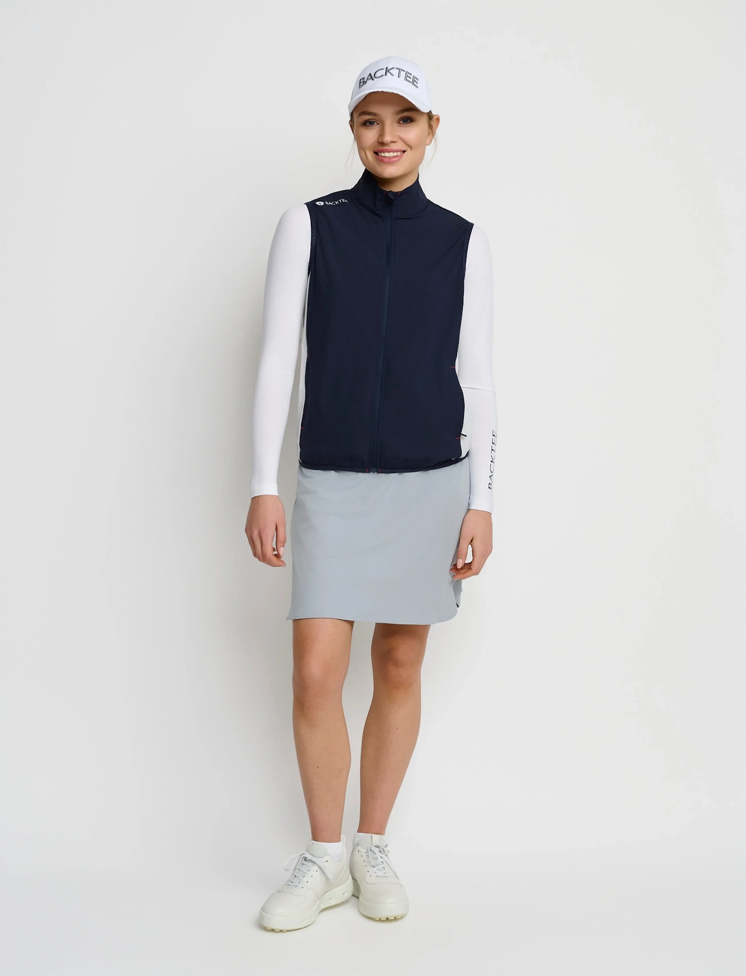 BACKTEE - Ladies Windbreaker Vest - sport - navy - 2