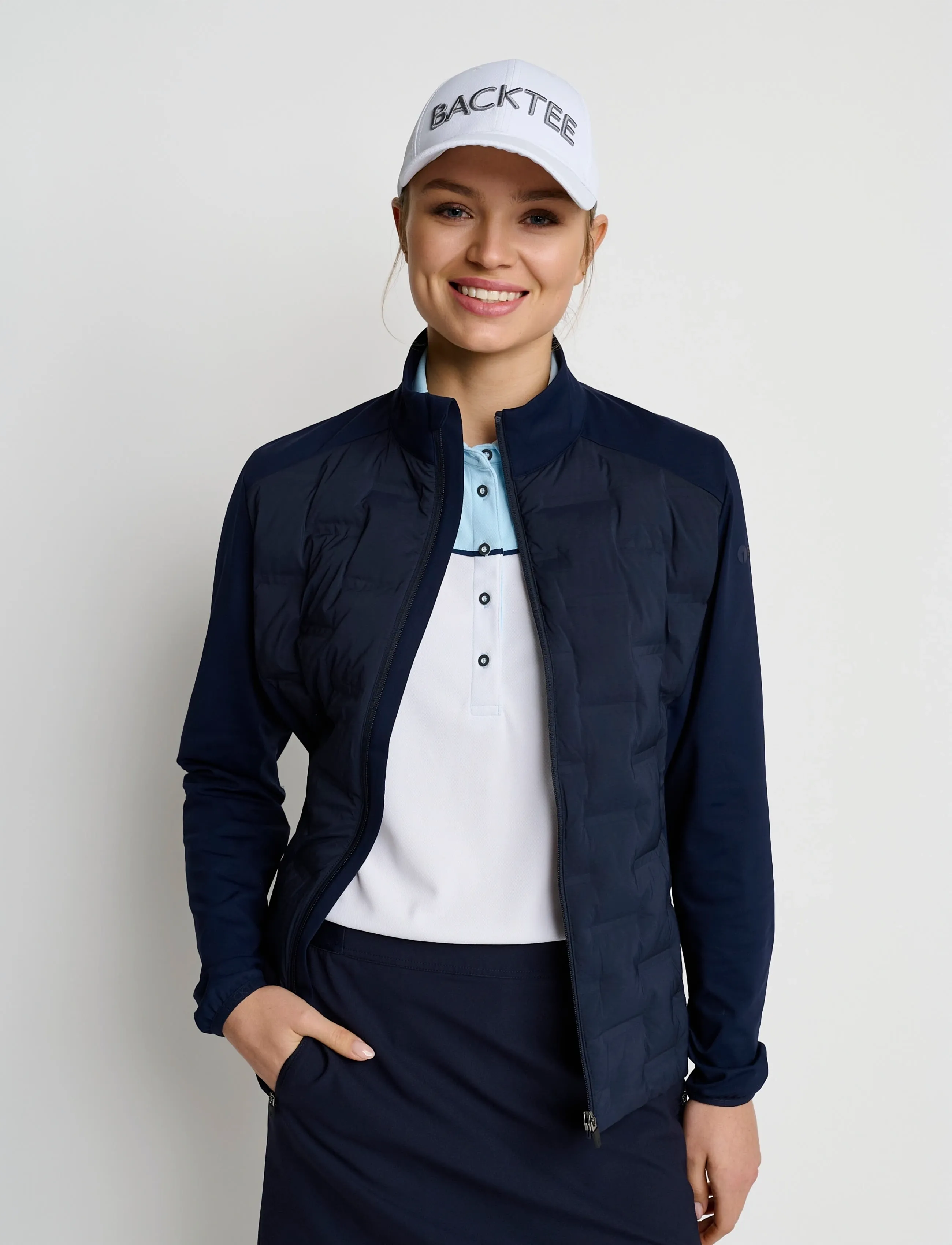 BACKTEE - Ladies Epic Hybrid Jacket - viršutinės dalies drabužiai - navy - 4