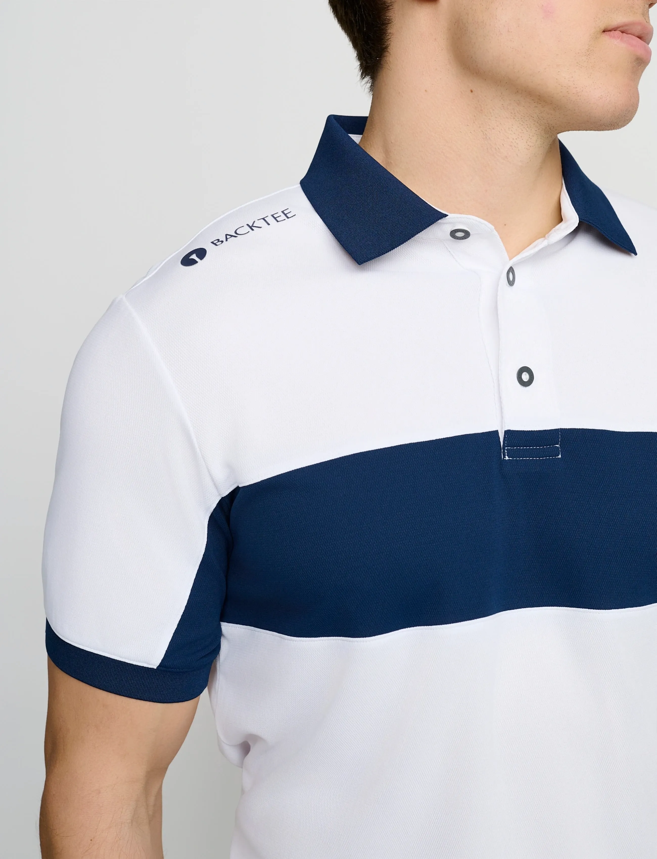 BACKTEE - Mens Focus Polo - polos - white - 4