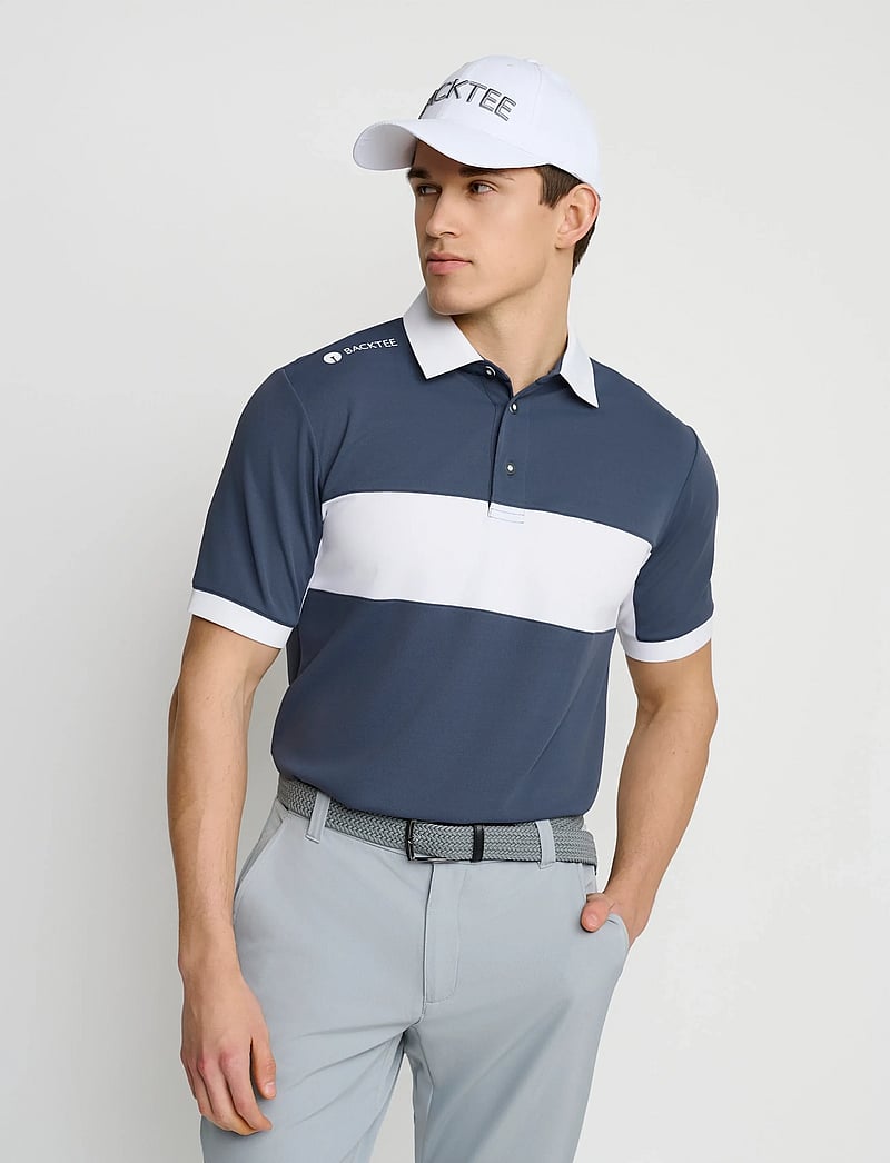 BACKTEE - Mens Focus Polo - toppar & t-shirts - navy - 0