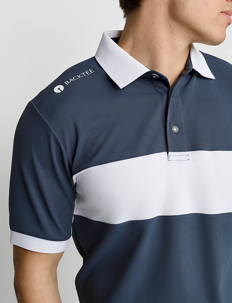 BACKTEE - Mens Focus Polo - toppar & t-shirts - navy - 4