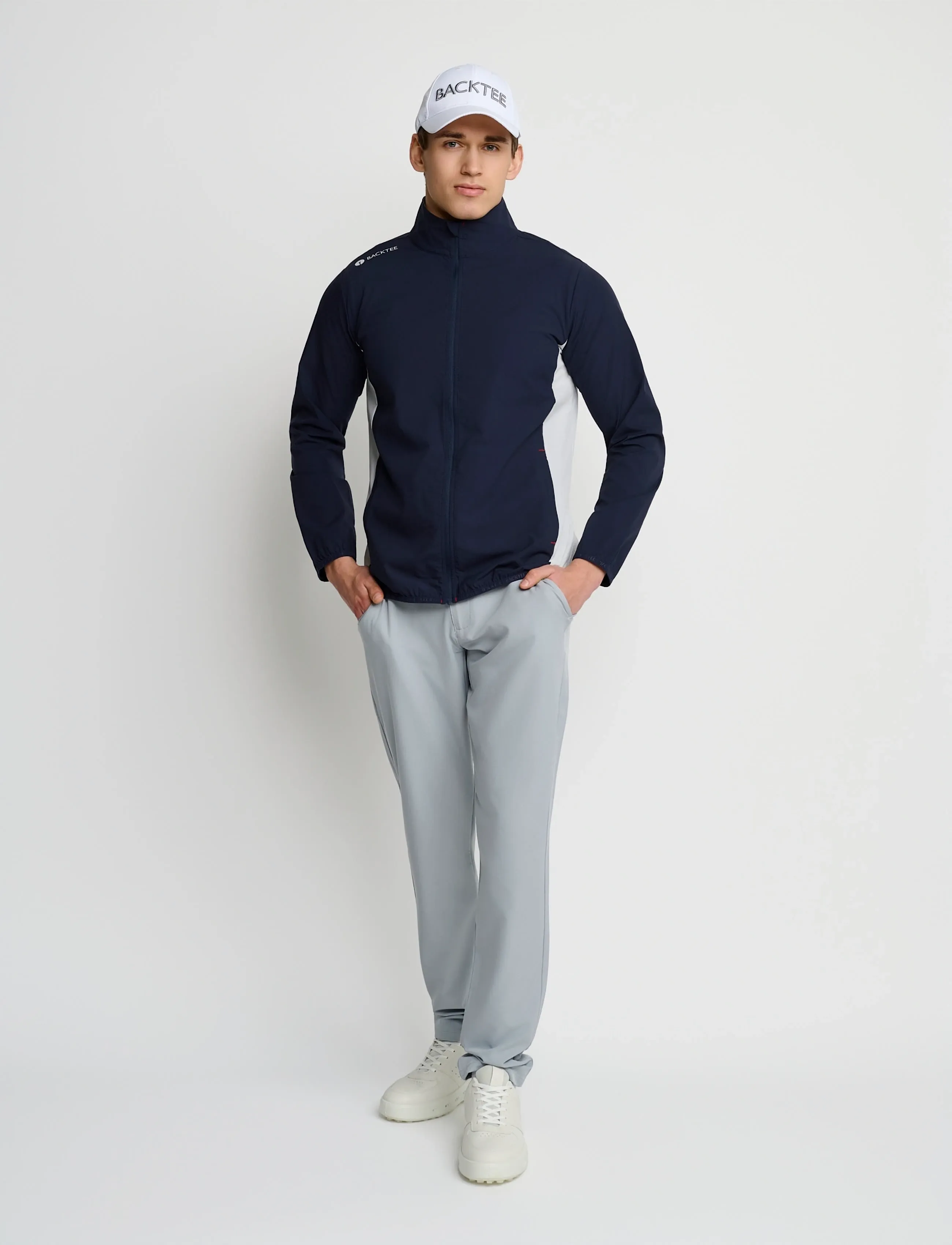 BACKTEE - Mens Windbreaker Jacket - golf-jacken - navy - 2